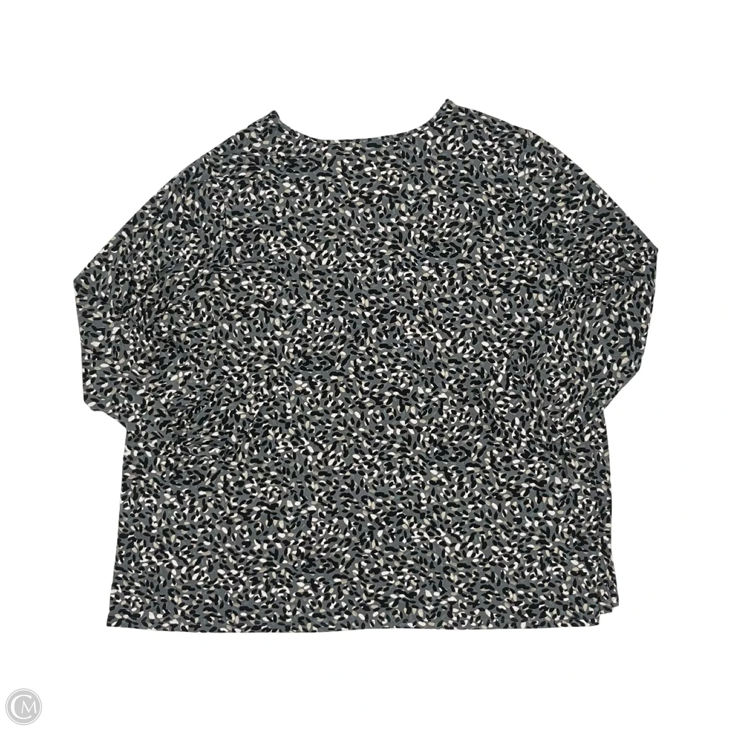 Blouse Long Sleeve By Susan Graver In Grey, Size: 5