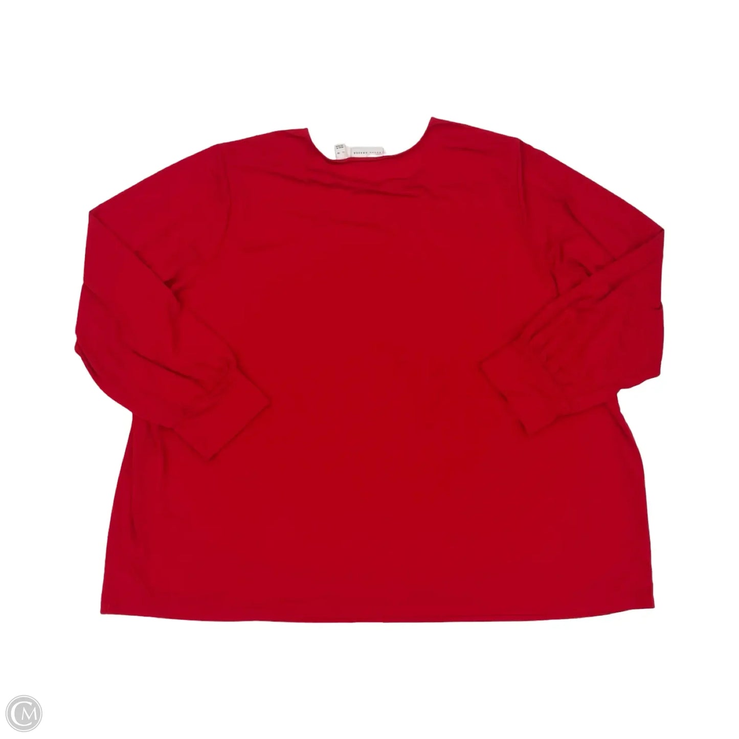 Blouse Long Sleeve By Susan Graver In Red, Size: 5