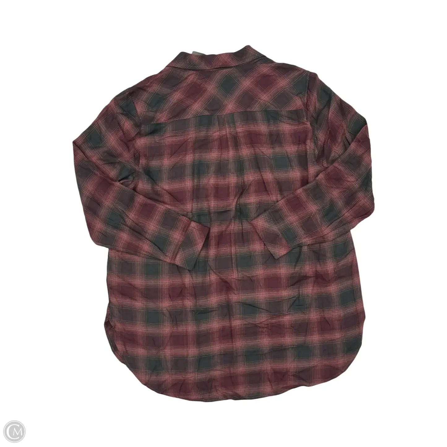 Top Long Sleeve By Torrid In Black & Red, Size: 1x