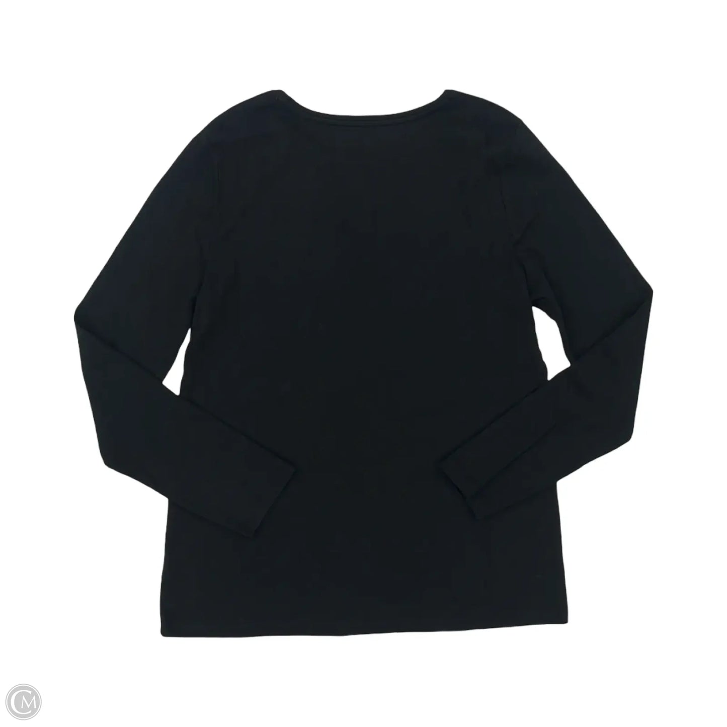 Top Long Sleeve By Talbots In Black, Size: L
