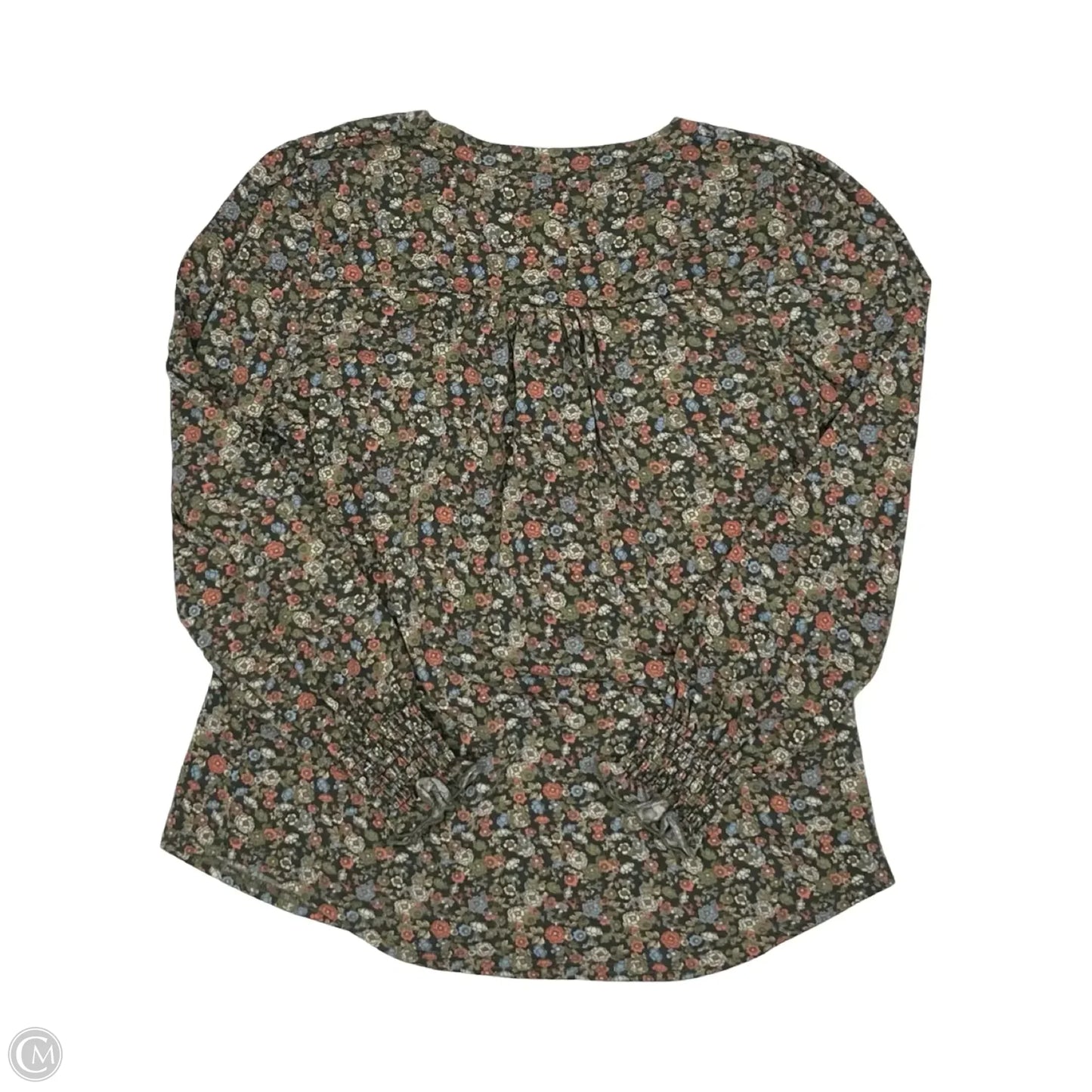 Top Long Sleeve By Cmf In Green, Size: L