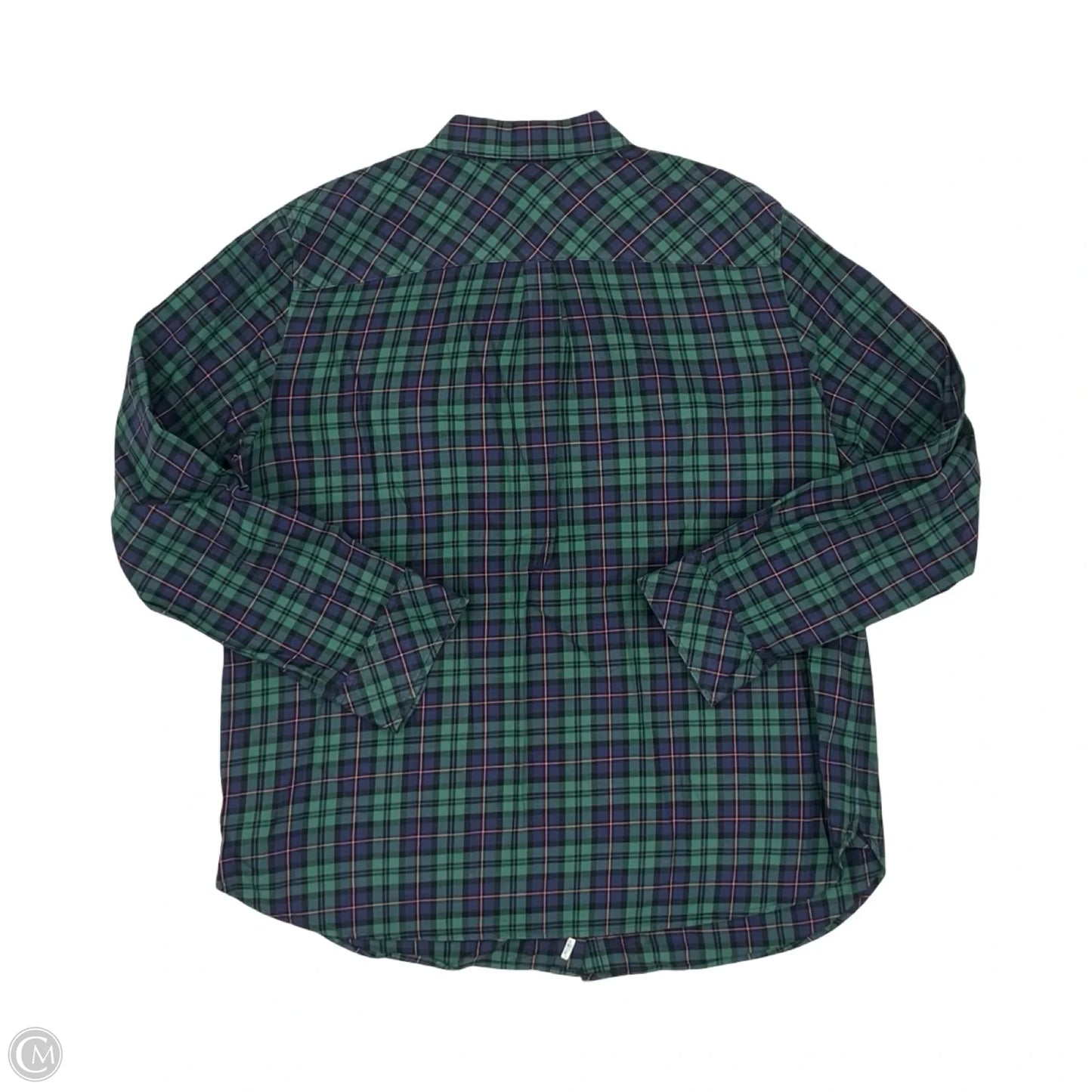 Top Long Sleeve By Talbots In Green, Size: Xl