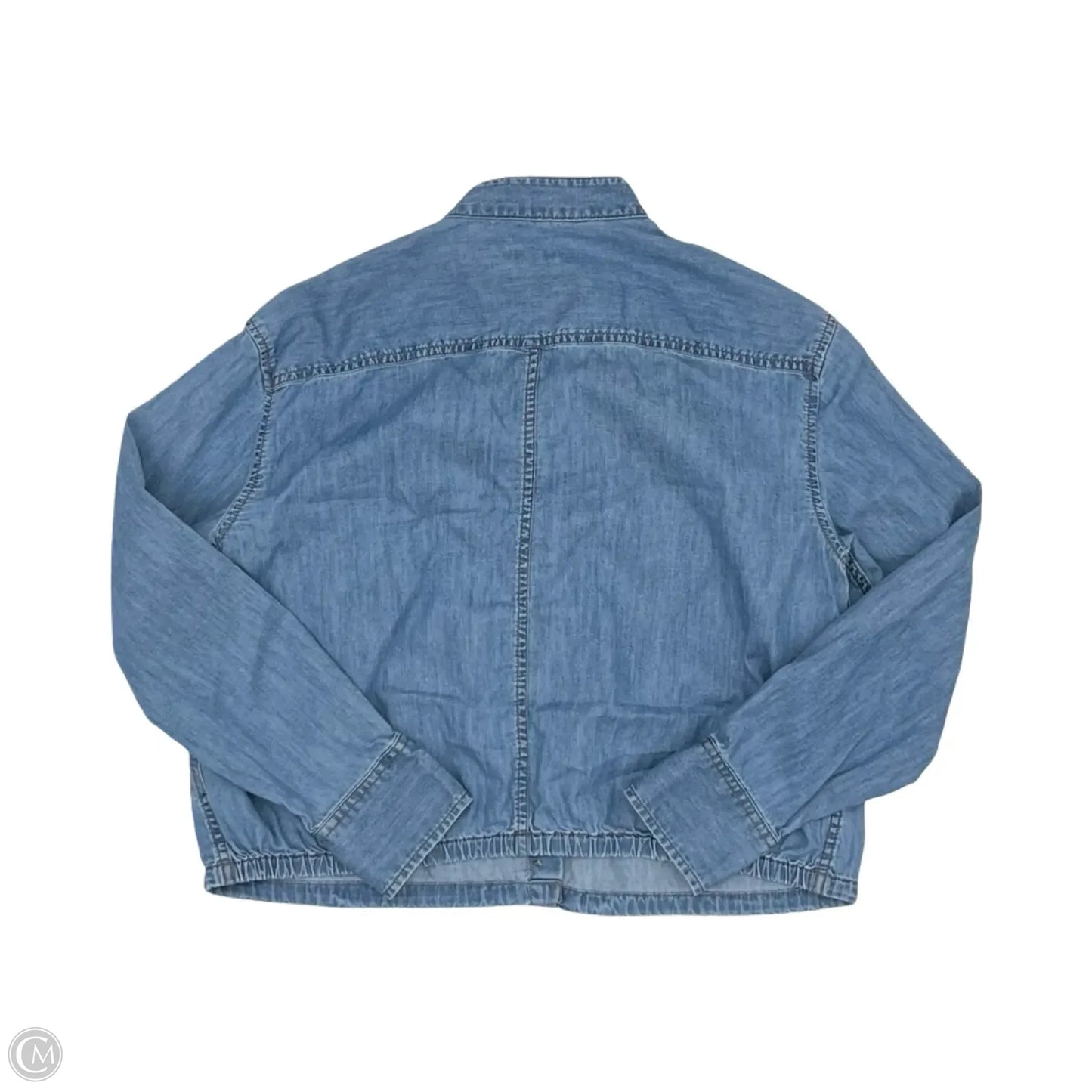 Top Long Sleeve By Talbots In Blue Denim, Size: S