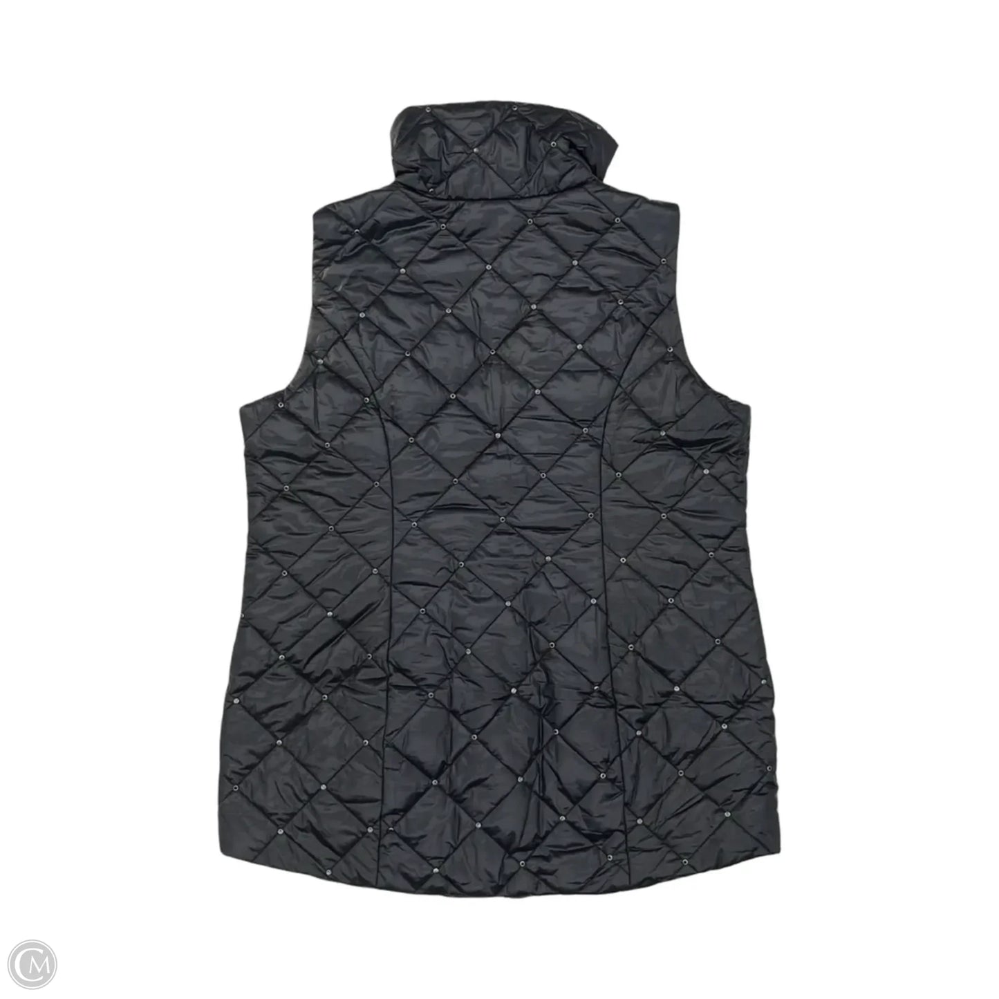 Vest Puffer & Quilted By Chicos In Black, Size: L