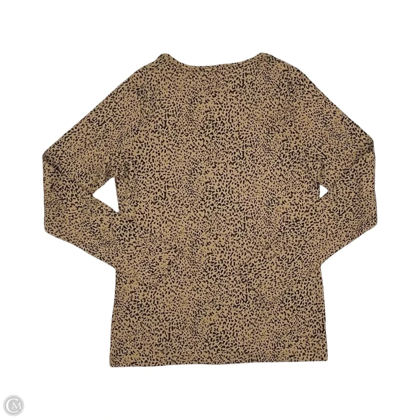 Top Long Sleeve By Croft And Barrow In Animal Print, Size: S