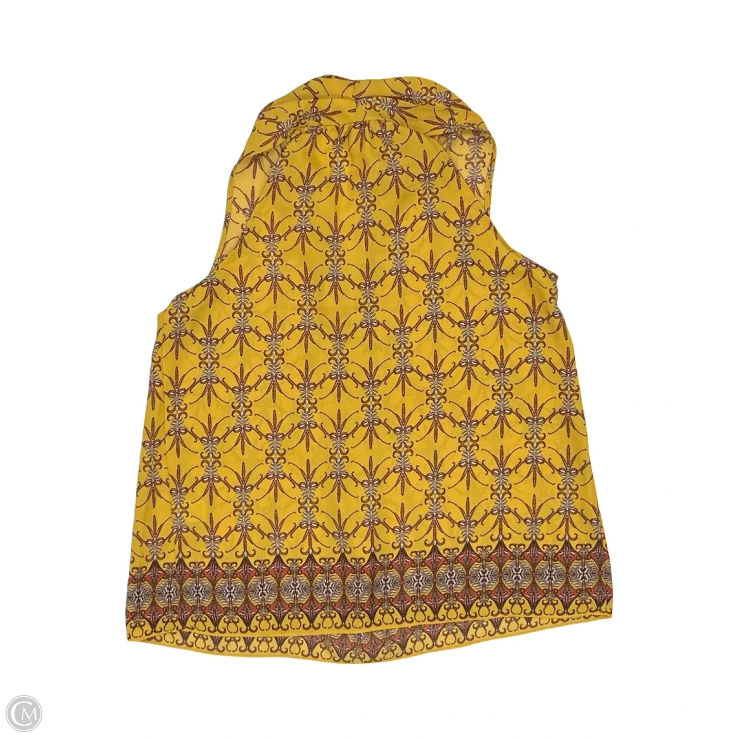Blouse Sleeveless By Max Studio In Yellow, Size: S