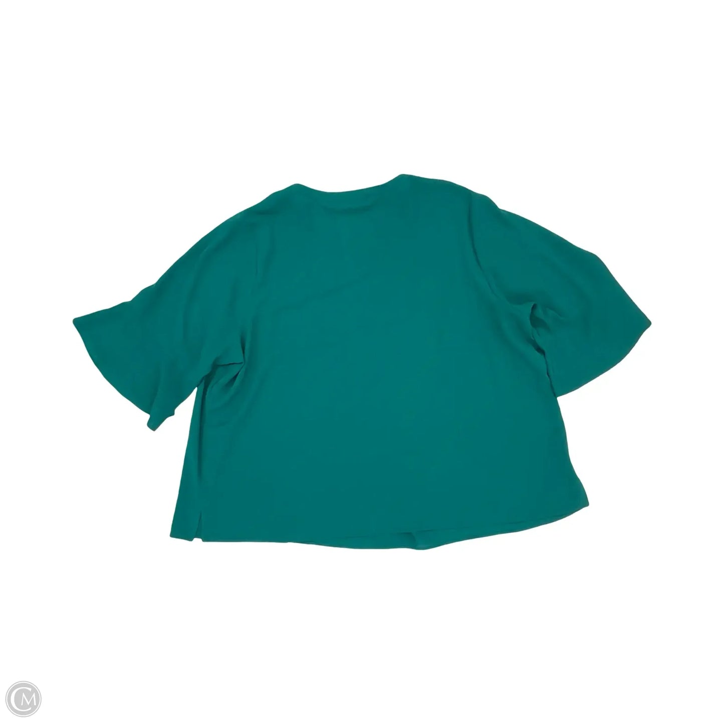 Blouse Short Sleeve By Catherines In Teal, Size: 3x
