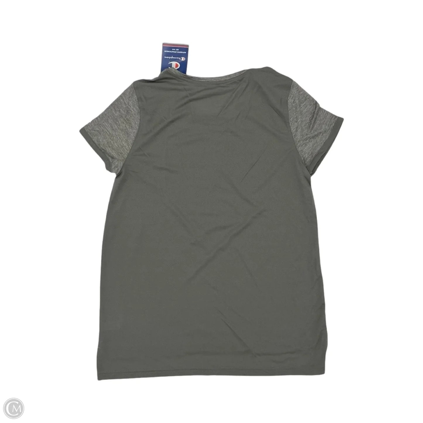 Athletic Top Short Sleeve By Champagne In Grey, Size: M