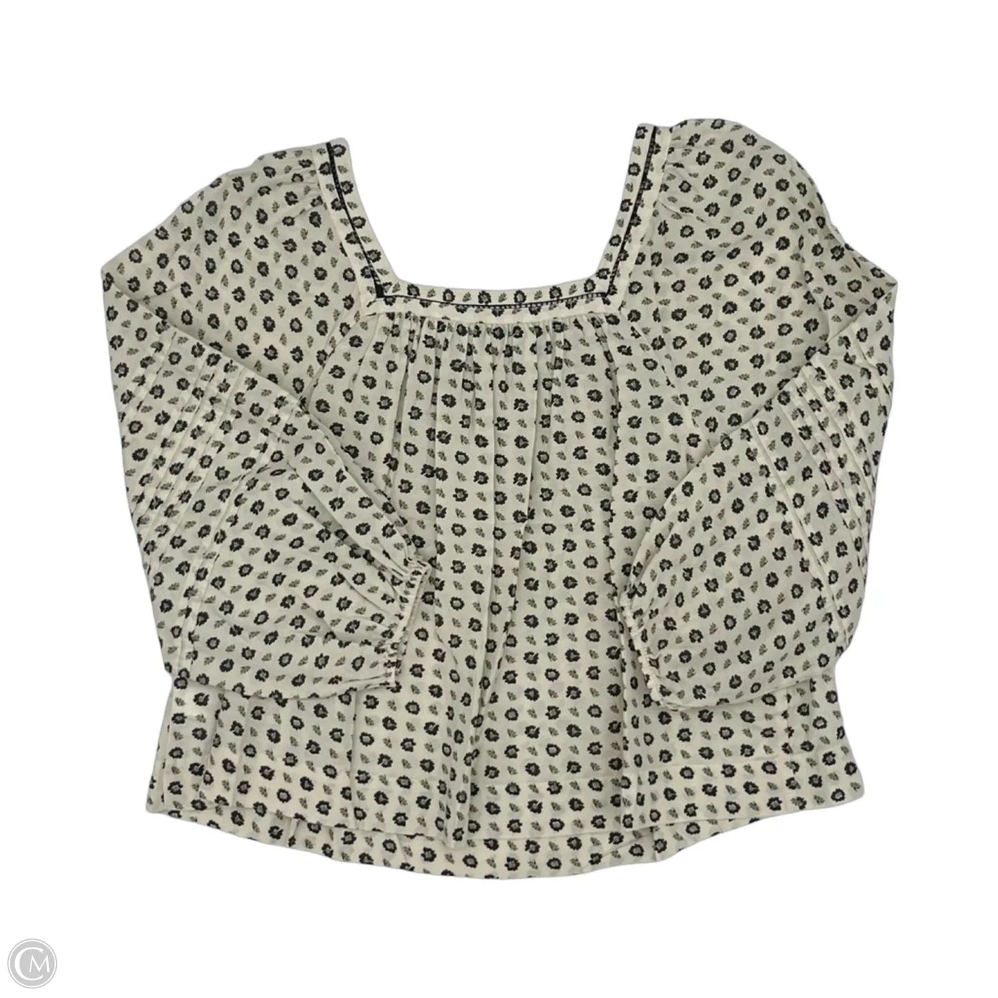 Blouse 3/4 Sleeve By Madewell In Cream, Size: S