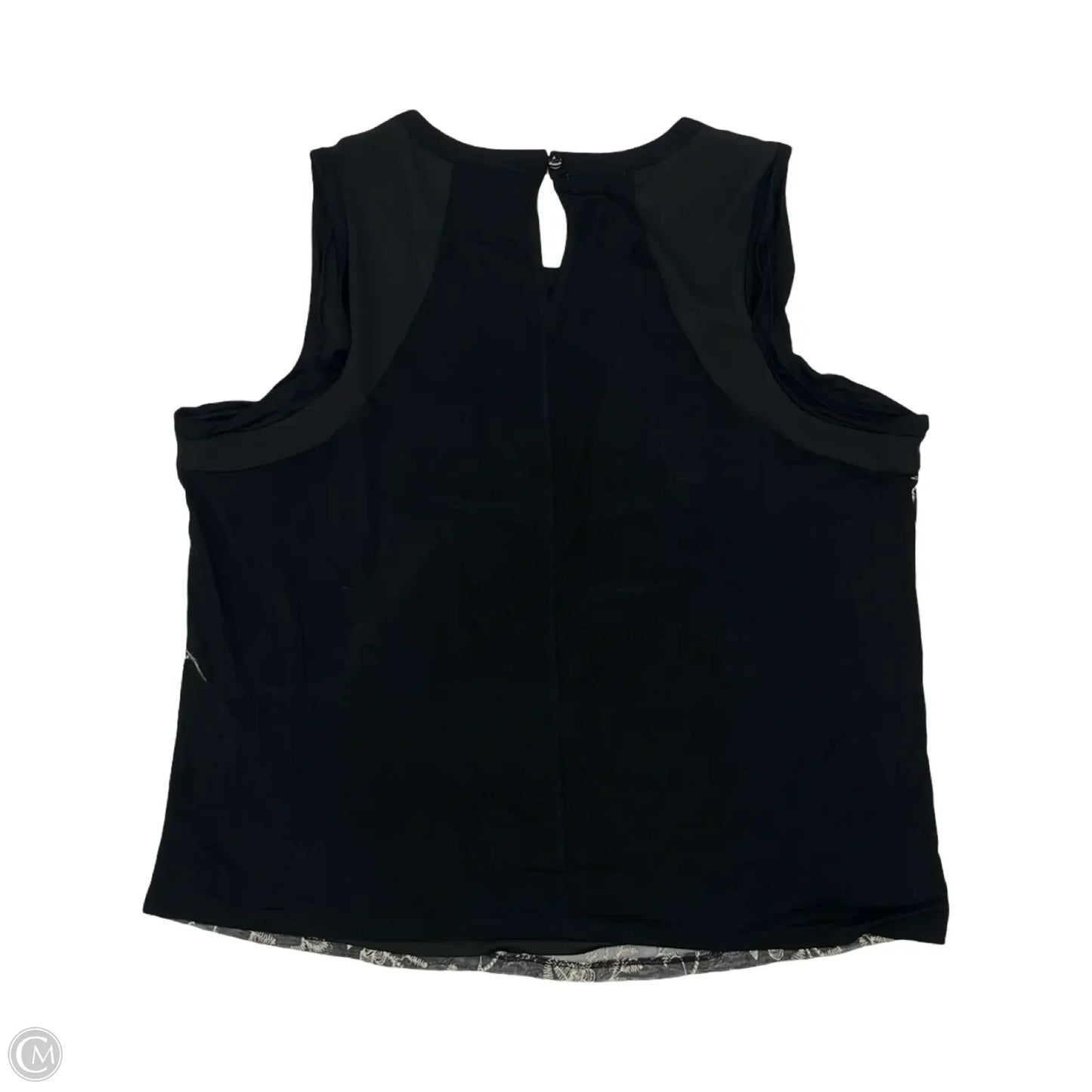 Top Sleeveless By Maurices In Black & Cream, Size: 2x