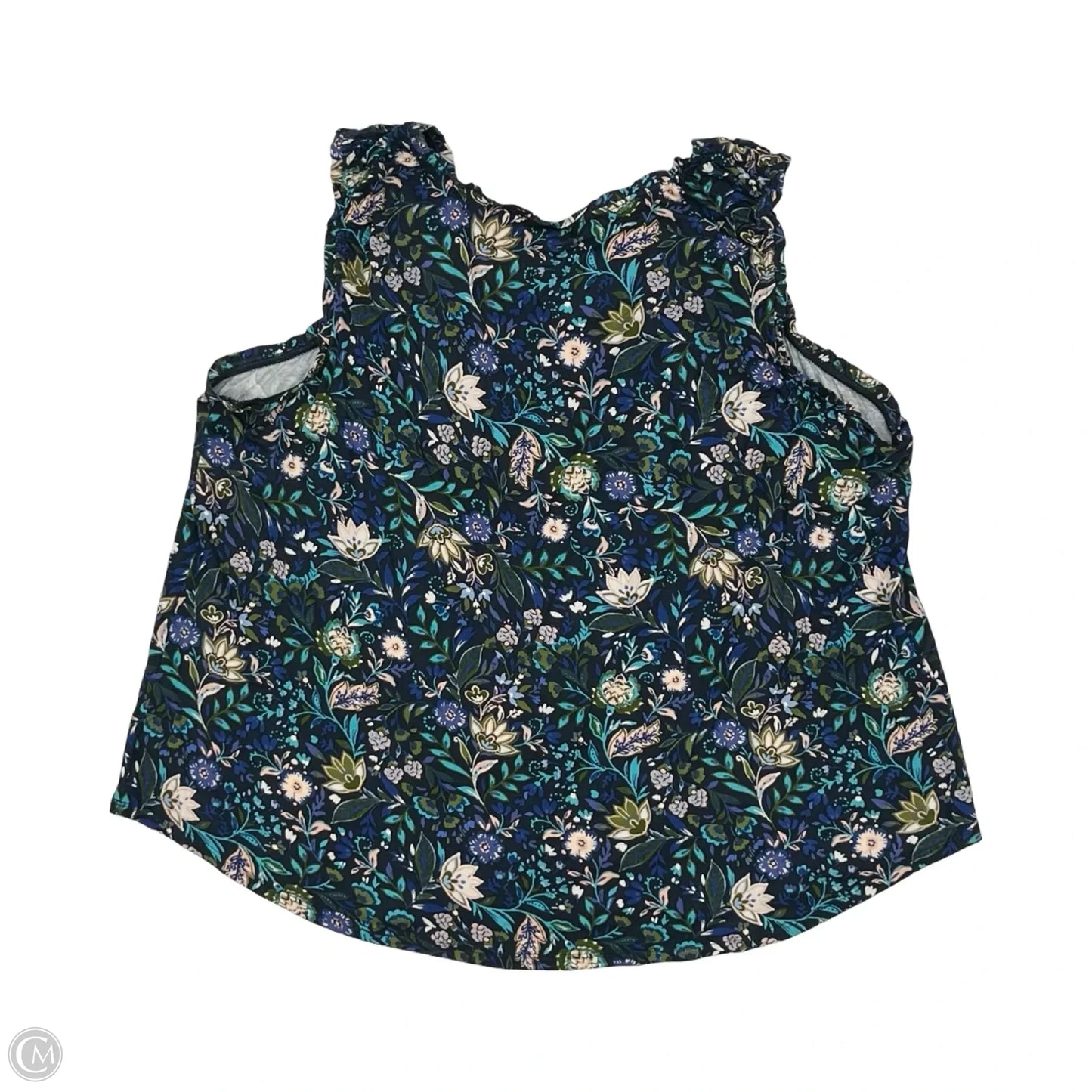 Top Sleeveless By Maurices In Floral Print, Size: 2x