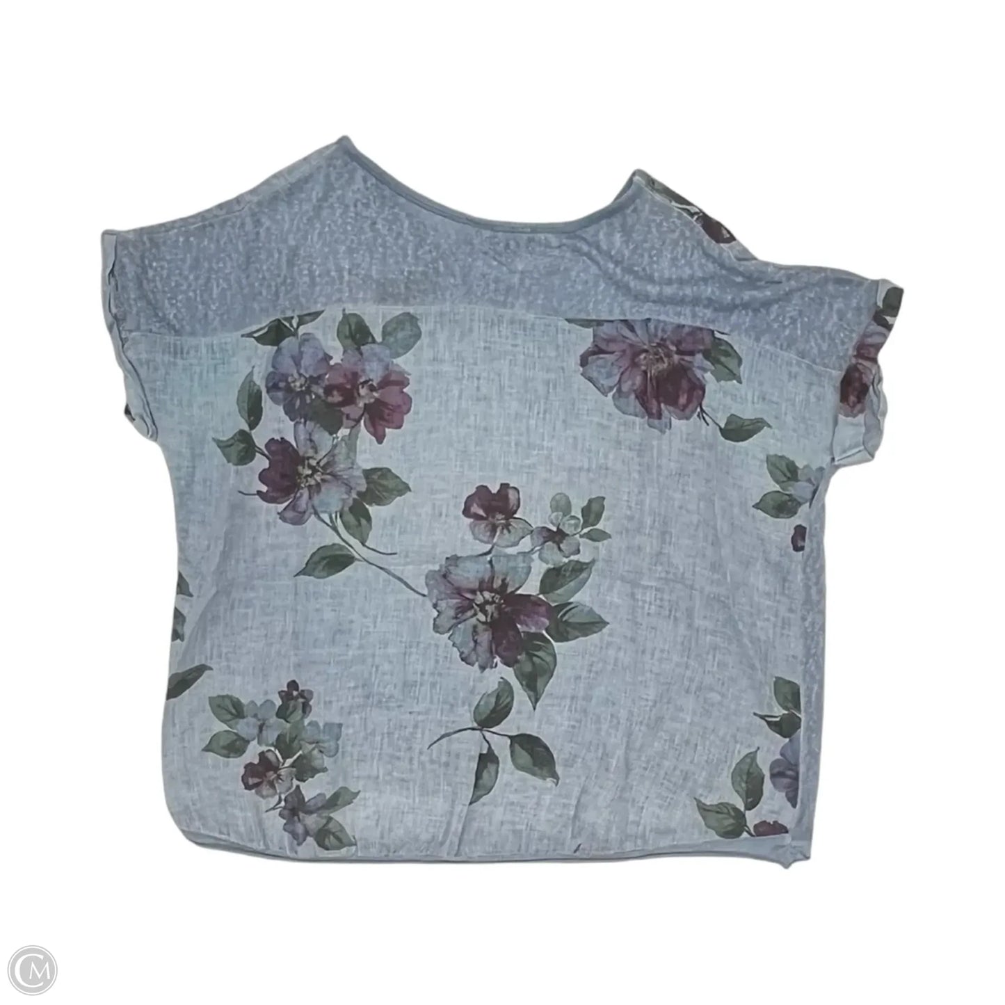 Top Short Sleeve By Clothes Mentor In Blue, Size: L