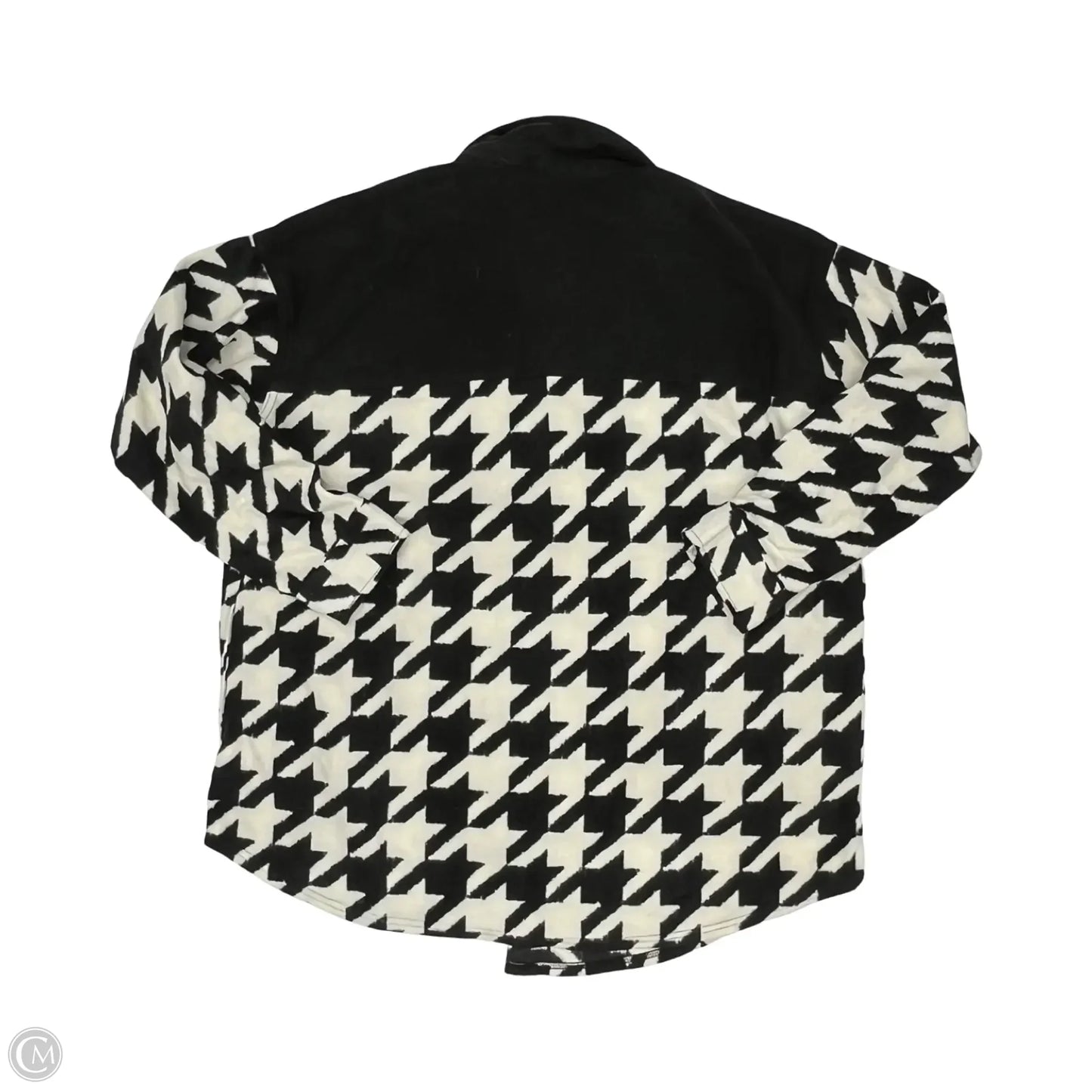 Jacket Shirt By Maurices In Black & White, Size: 1x
