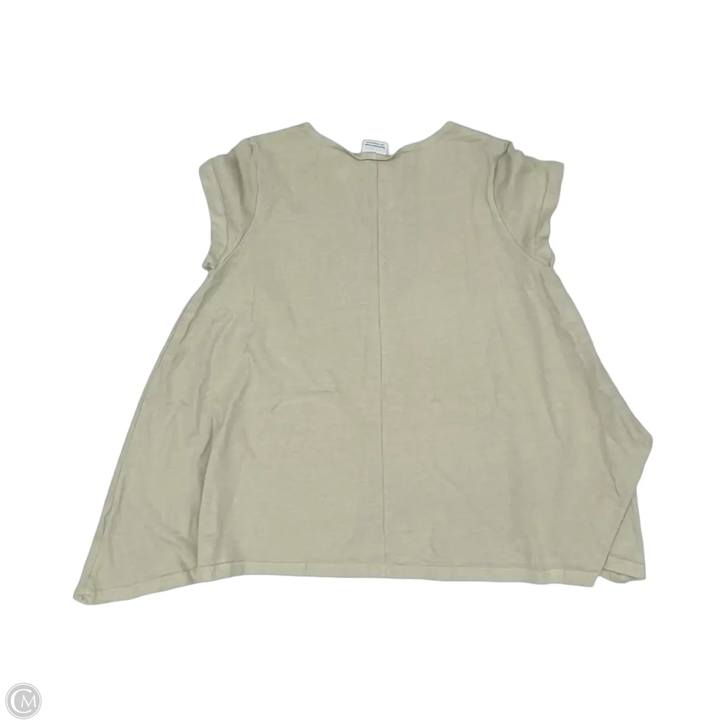 Tunic Short Sleeve By Cmb In Tan, Size: L