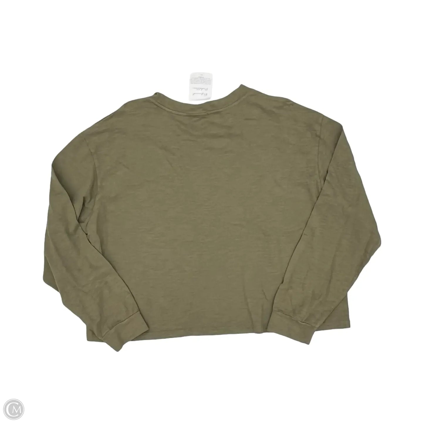 Top Long Sleeve By Cmb In Green, Size: L