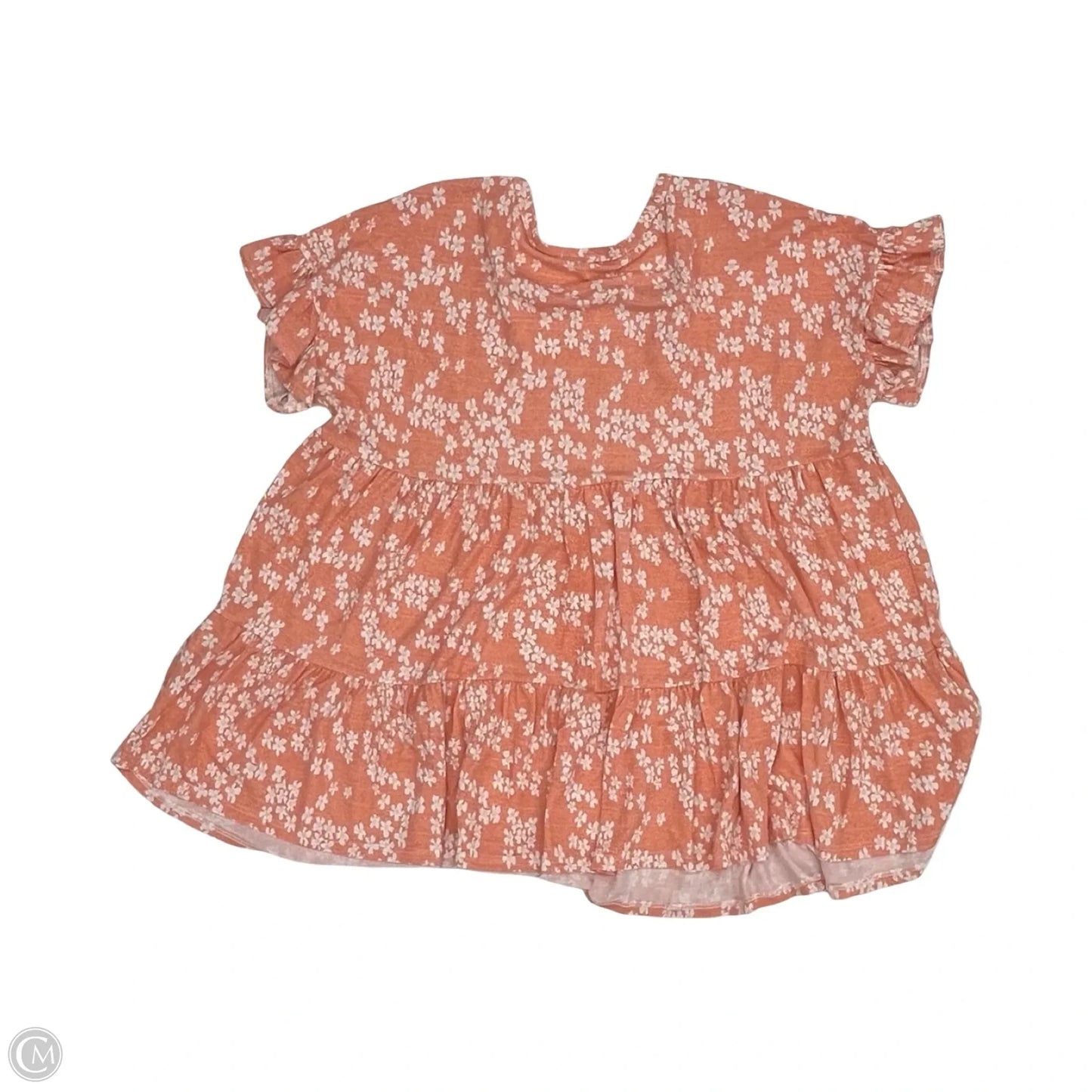 Top Short Sleeve By Clothes Mentor In Peach, Size: M