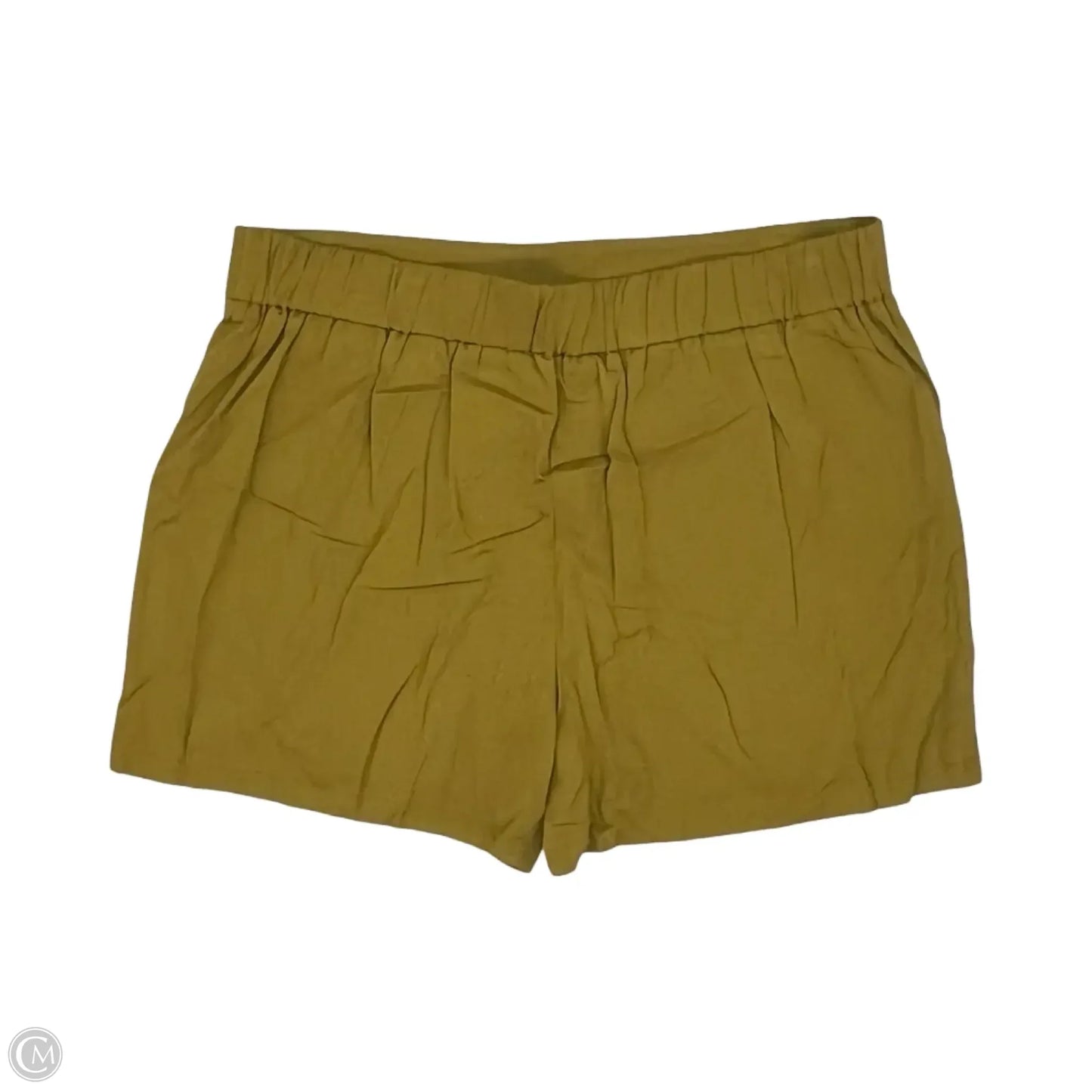 Shortalls By Nine West Apparel In Chartreuse, Size: Xl