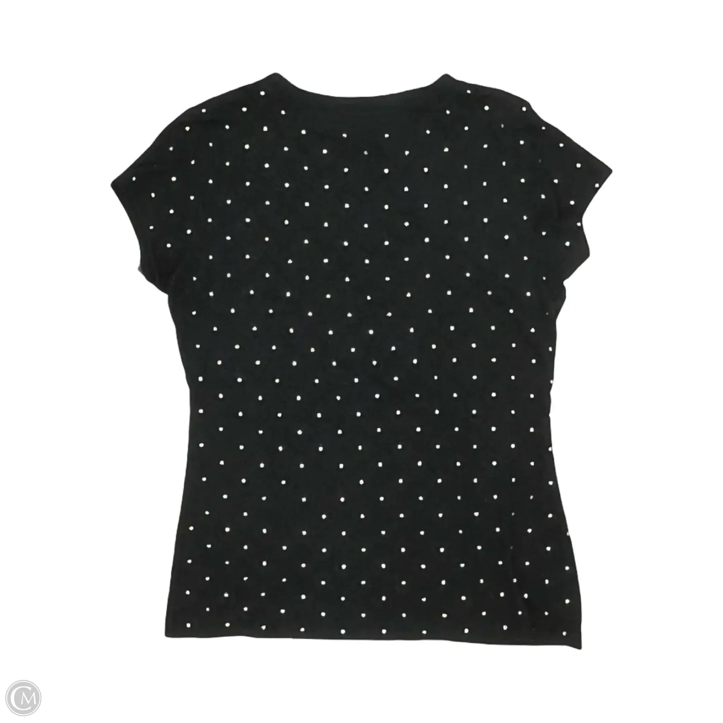Top Short Sleeve By Chaus In Black, Size: S