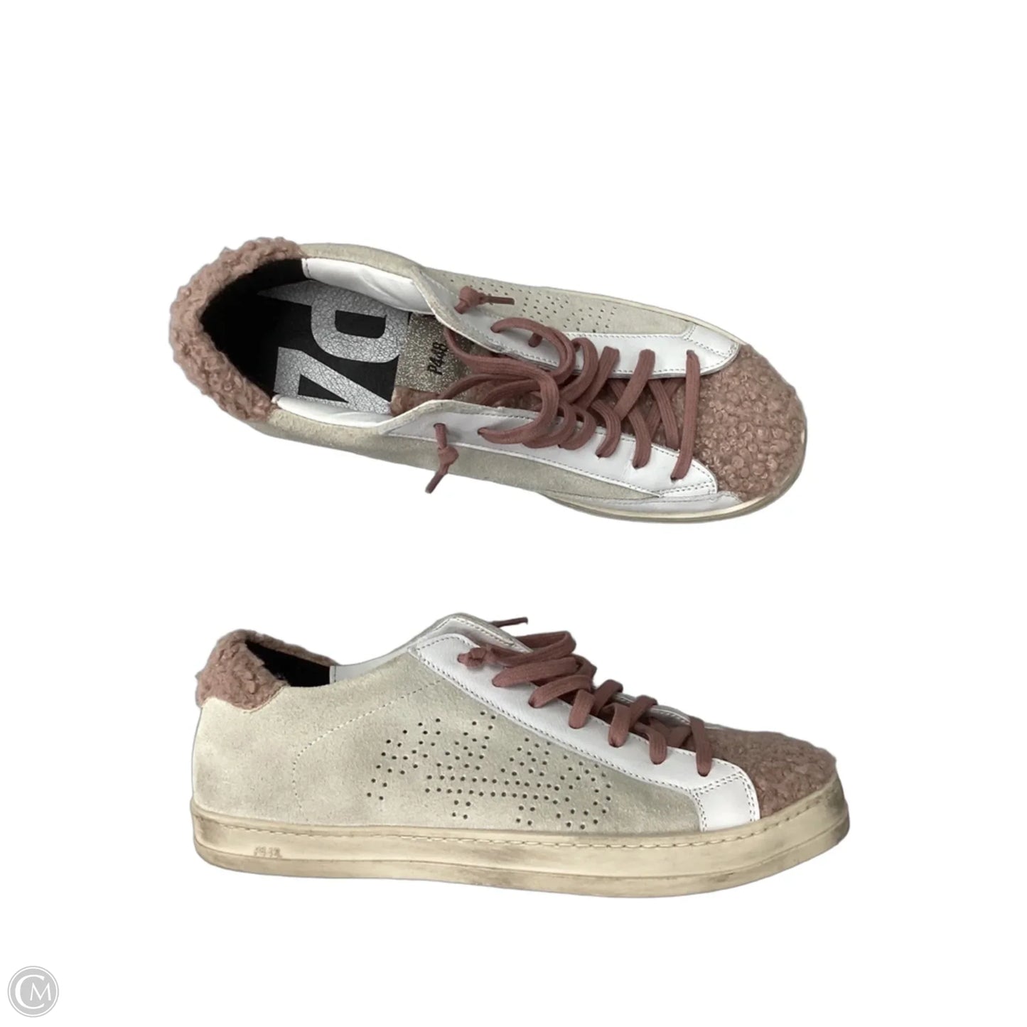 Shoes Sneakers By P448 In Pink & Tan, Size: 10.5