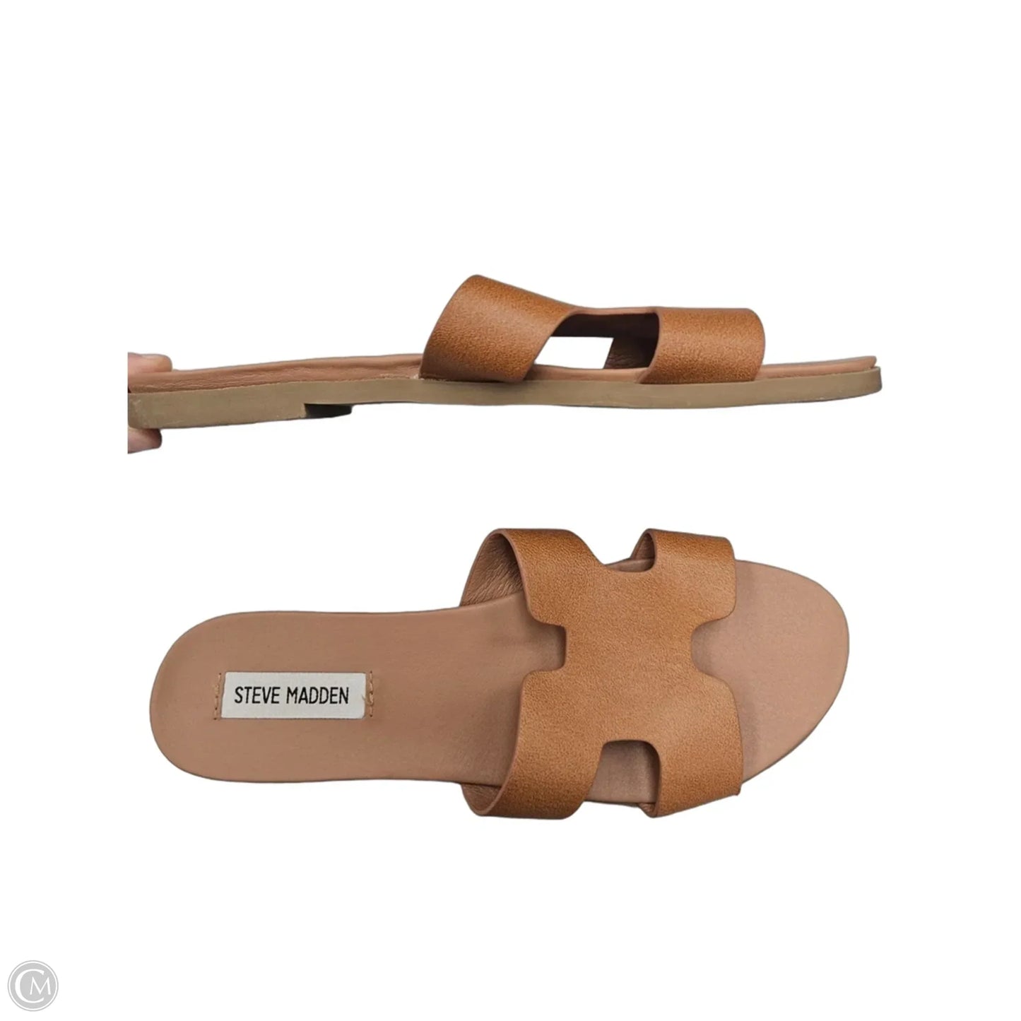 Sandals Flats By Steve Madden In Tan, Size: 9