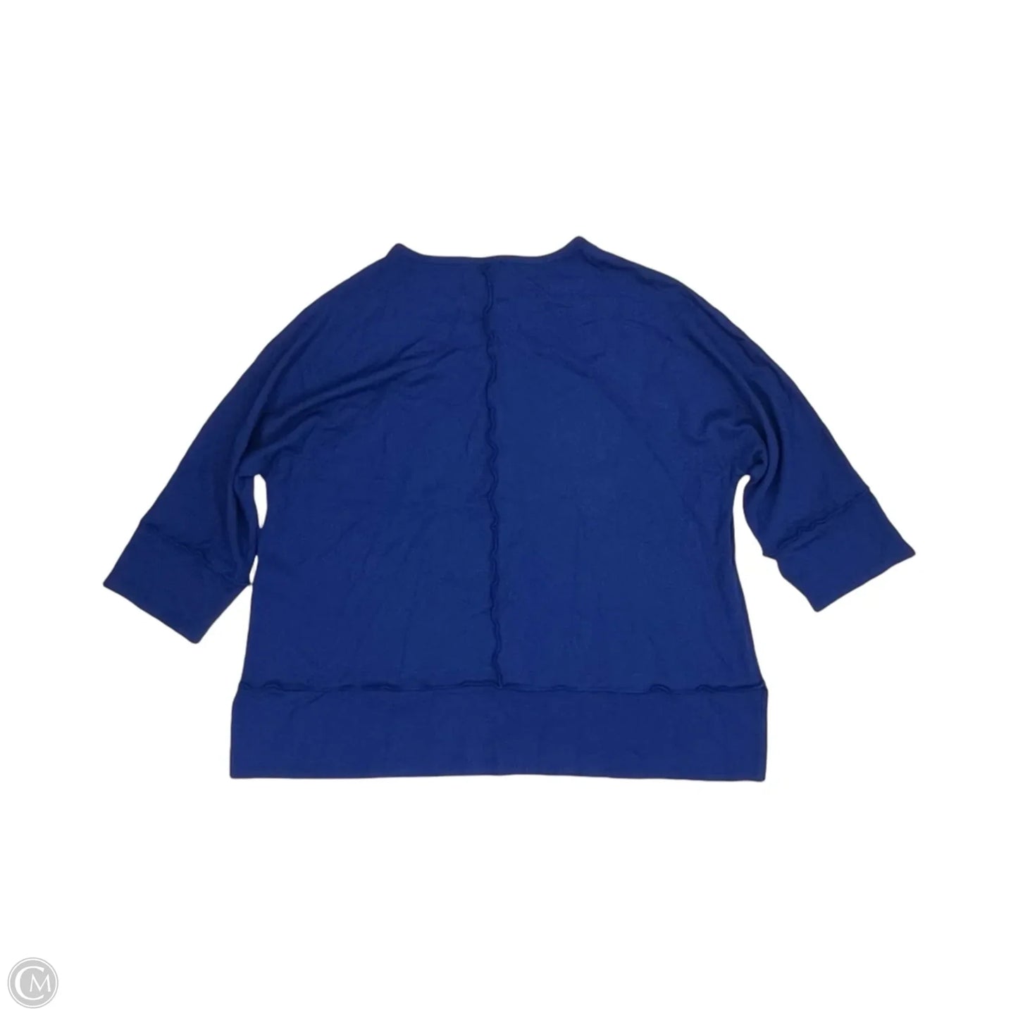 Top 3/4 Sleeve By Jones New York In Blue, Size: 1x