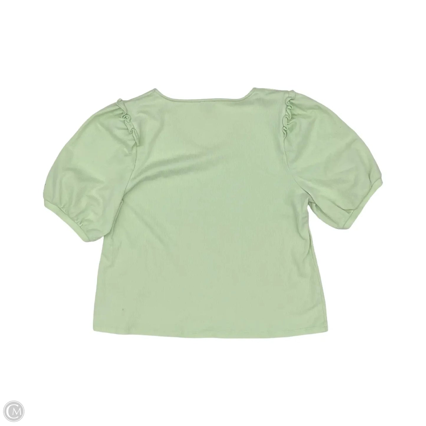 Top Short Sleeve By Talbots In Green, Size: Xl