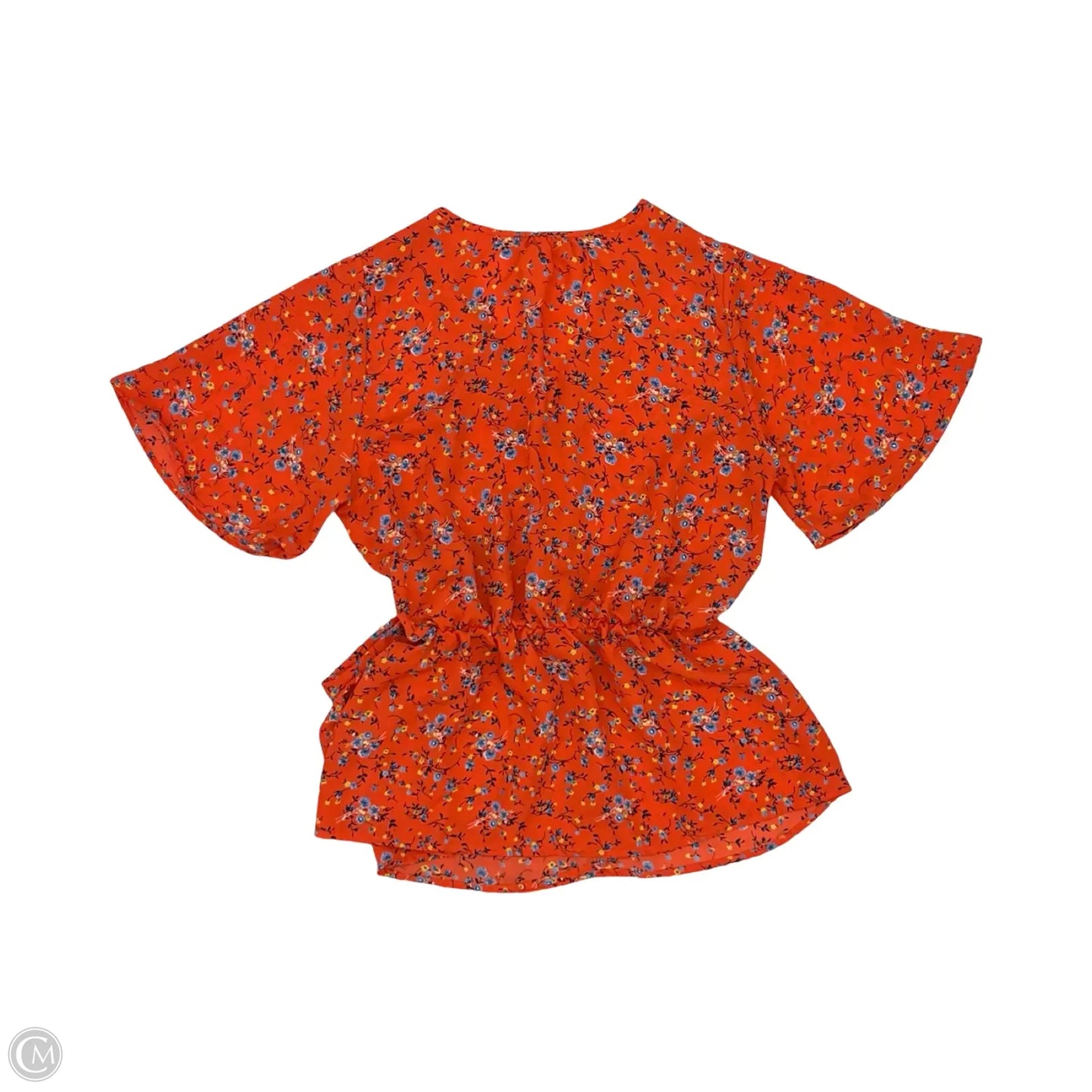 Blouse Short Sleeve By Sienna Sky In Orange, Size: L