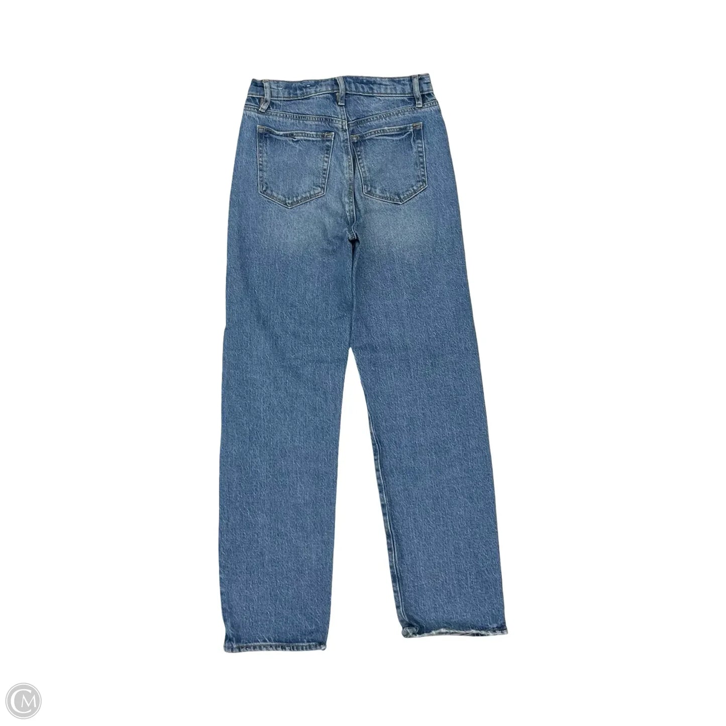Jeans Straight By Loft In Blue Denim, Size: 00