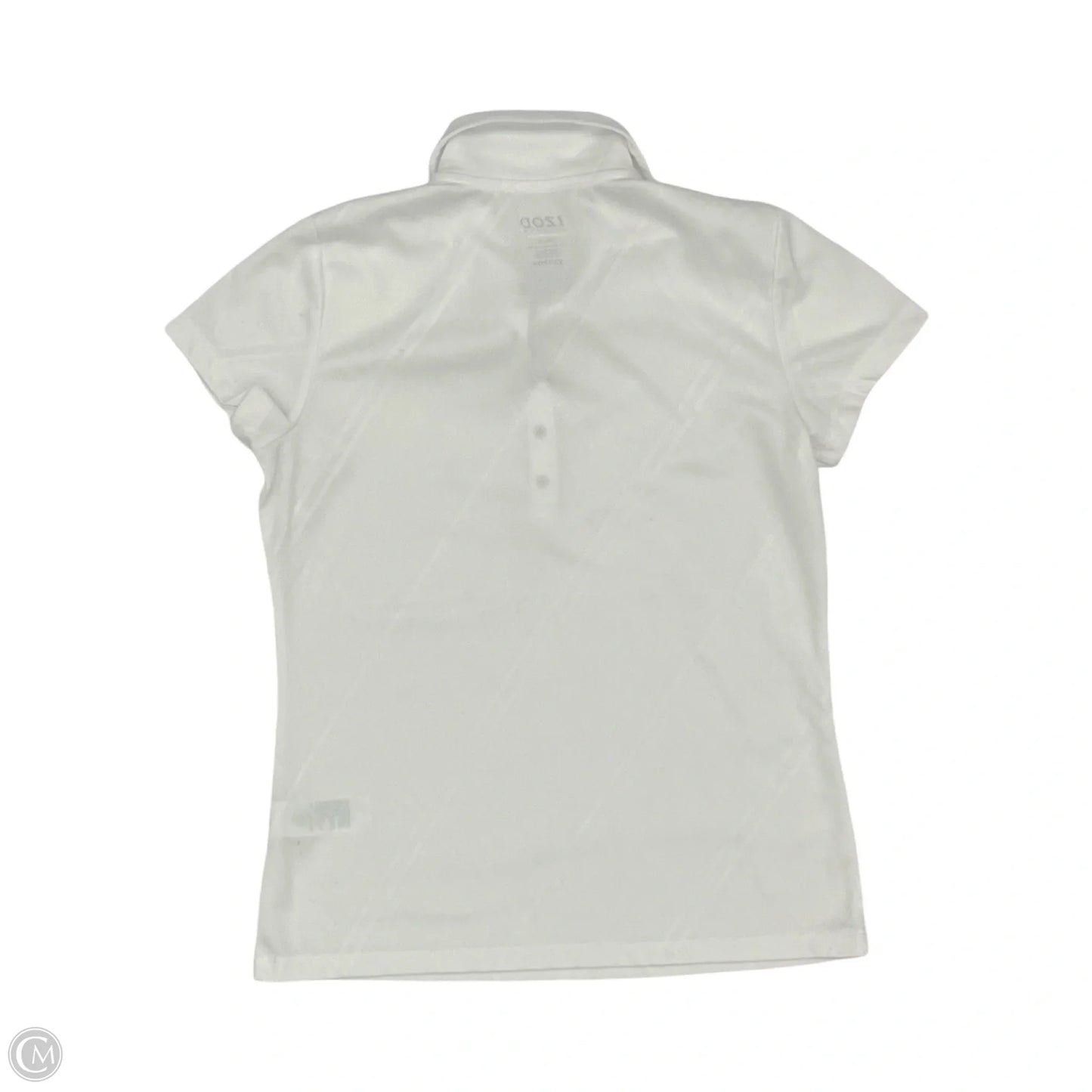 Athletic Top Short Sleeve By Izod In White, Size: Xs