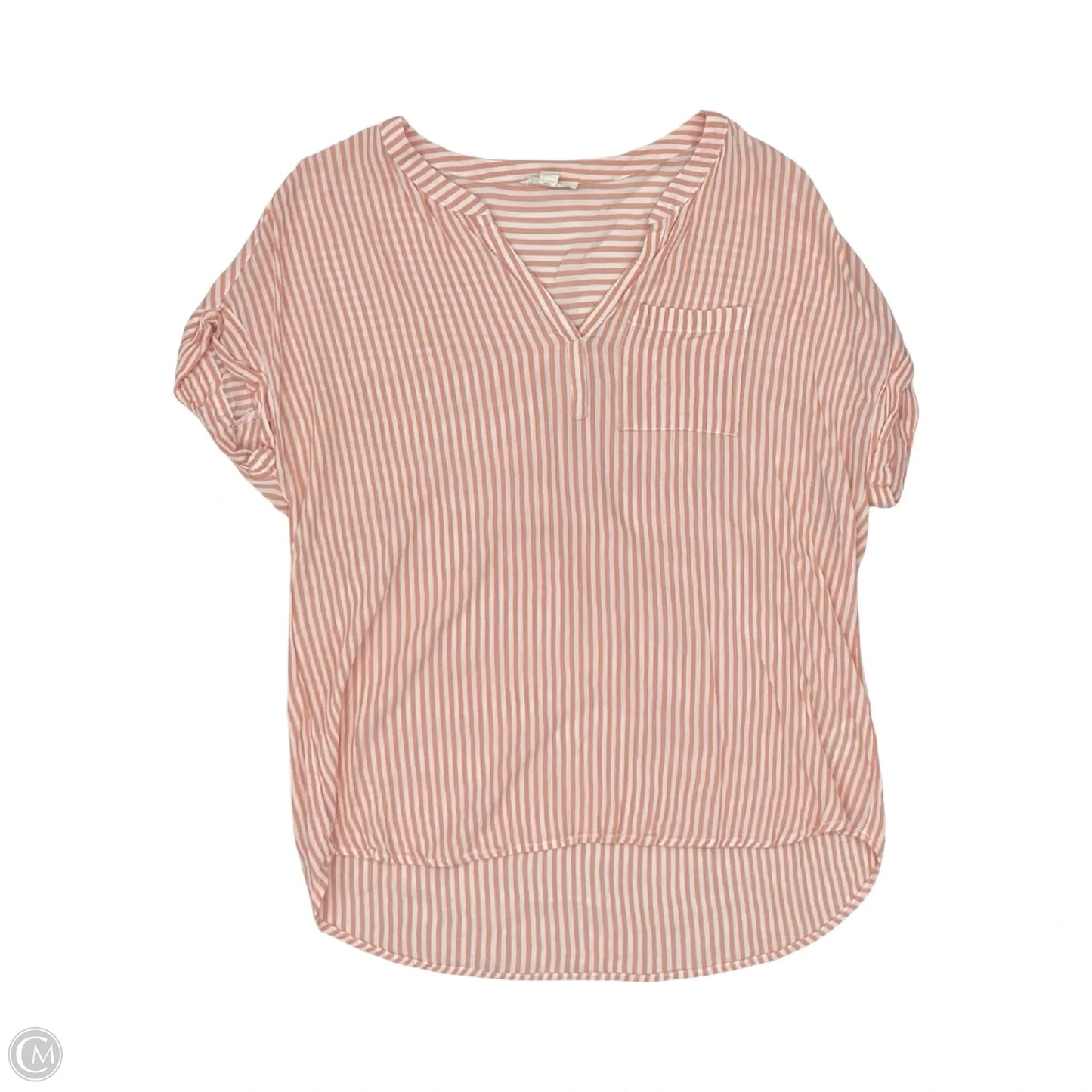 Blouse Sleeveless By Beachlunchlounge In Striped Pattern, Size: Xl