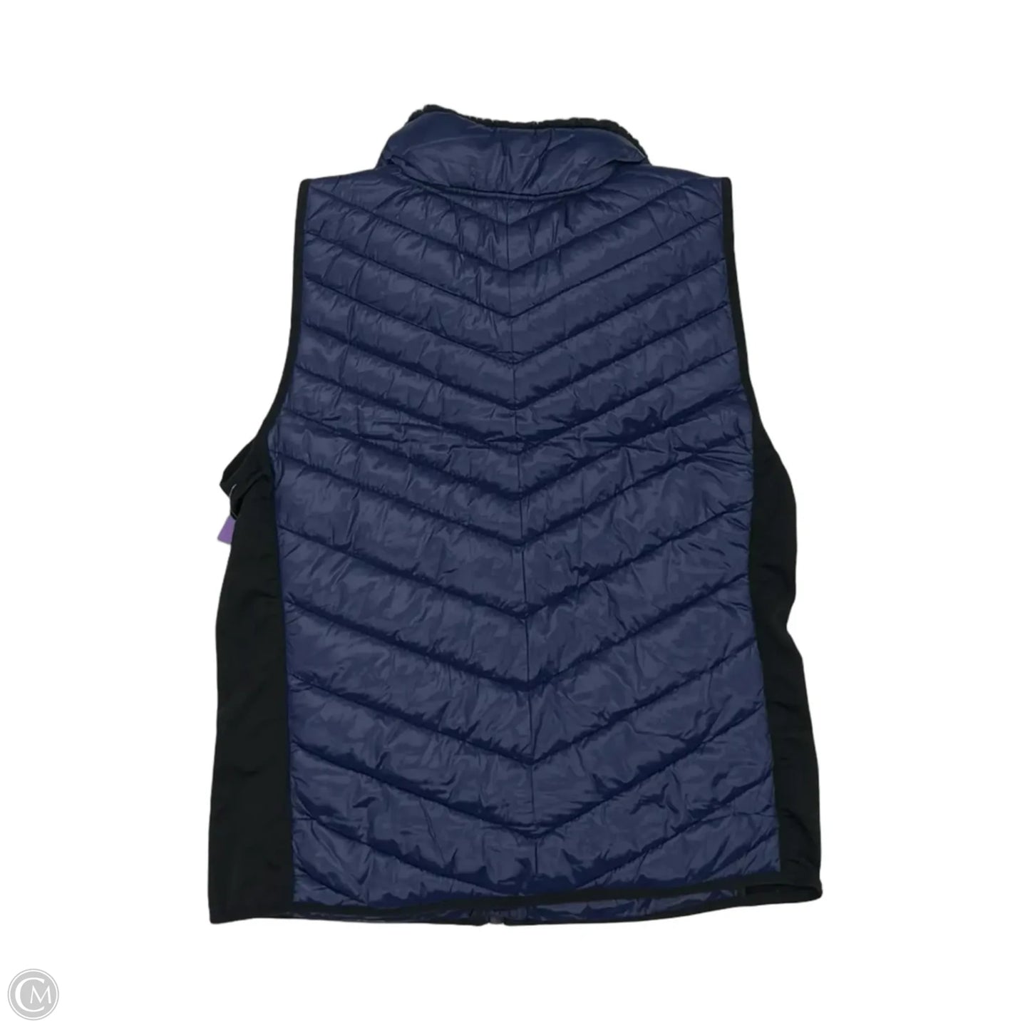 Vest Puffer & Quilted By Workshop In Blue, Size: L