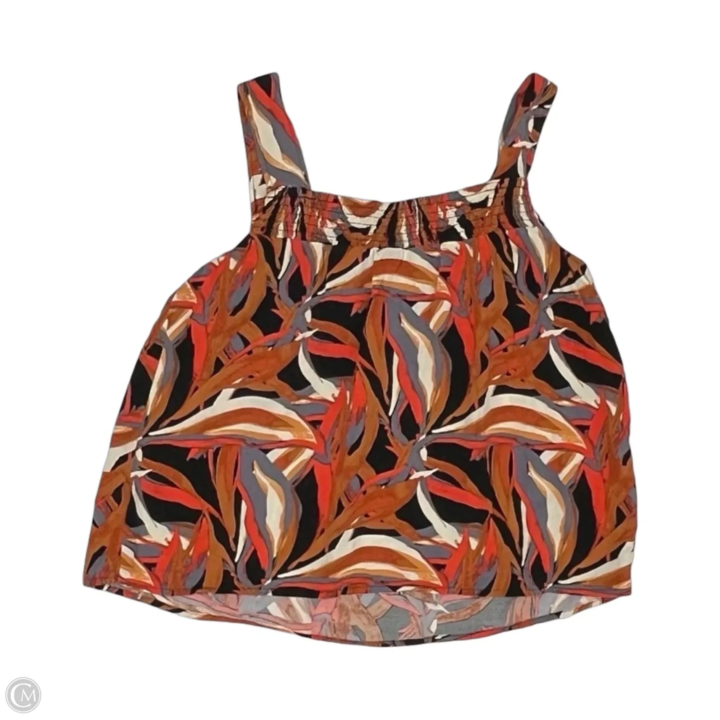 Blouse Sleeveless By Evereve In Grey & Orange, Size: M