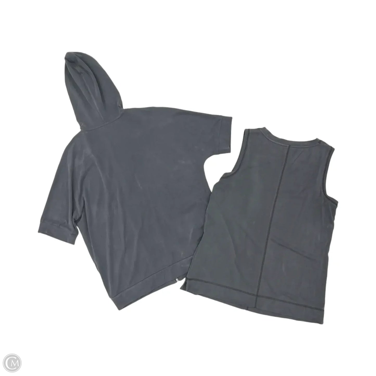 Top 2pc Long Sleeve By Chicos In Grey, Size: S