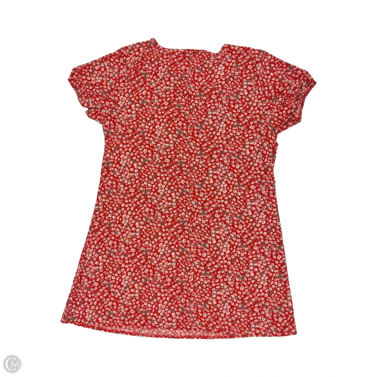 Dress Casual Midi By Emery Rose In Red & White, Size: 4x