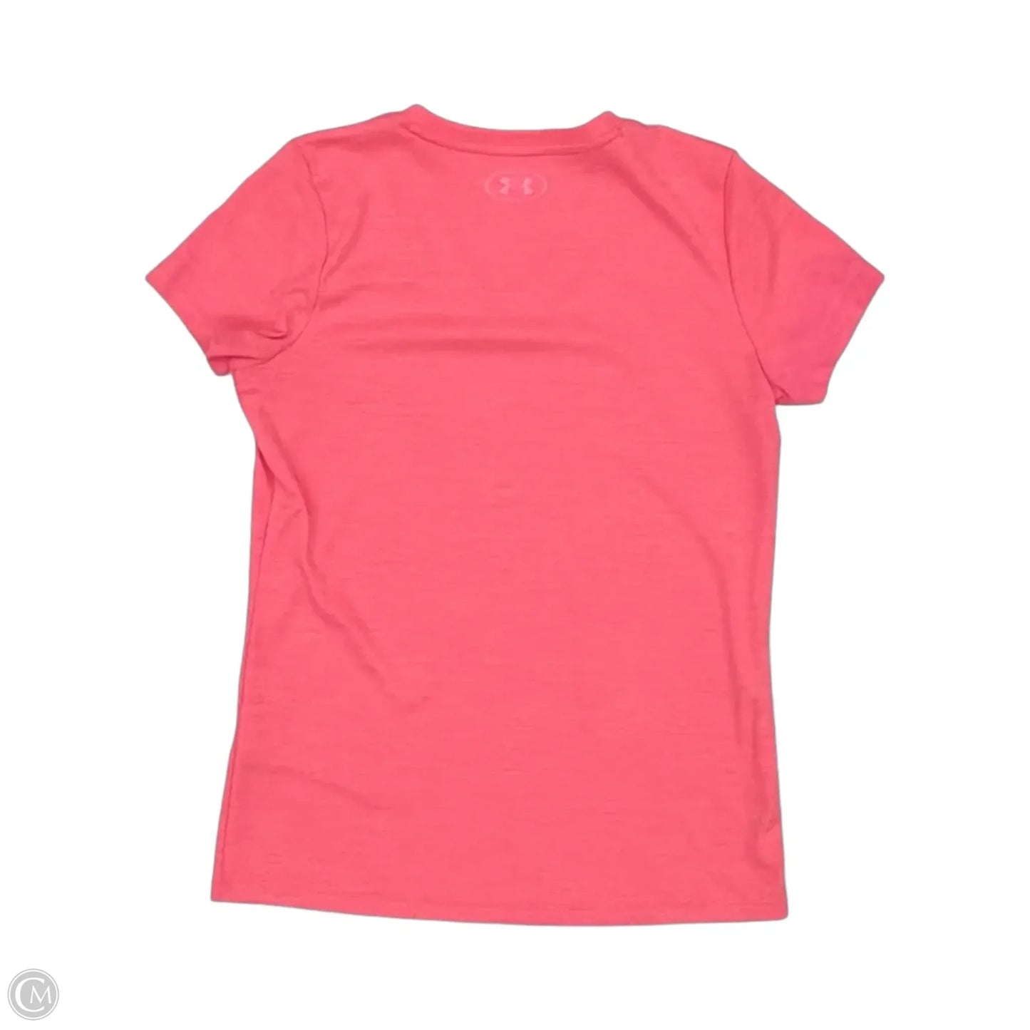 Athletic Top Short Sleeve By Under Armour In Pink, Size: S