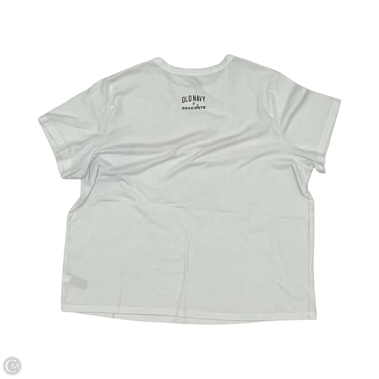 Top Short Sleeve By Old Navy In White, Size: Xl