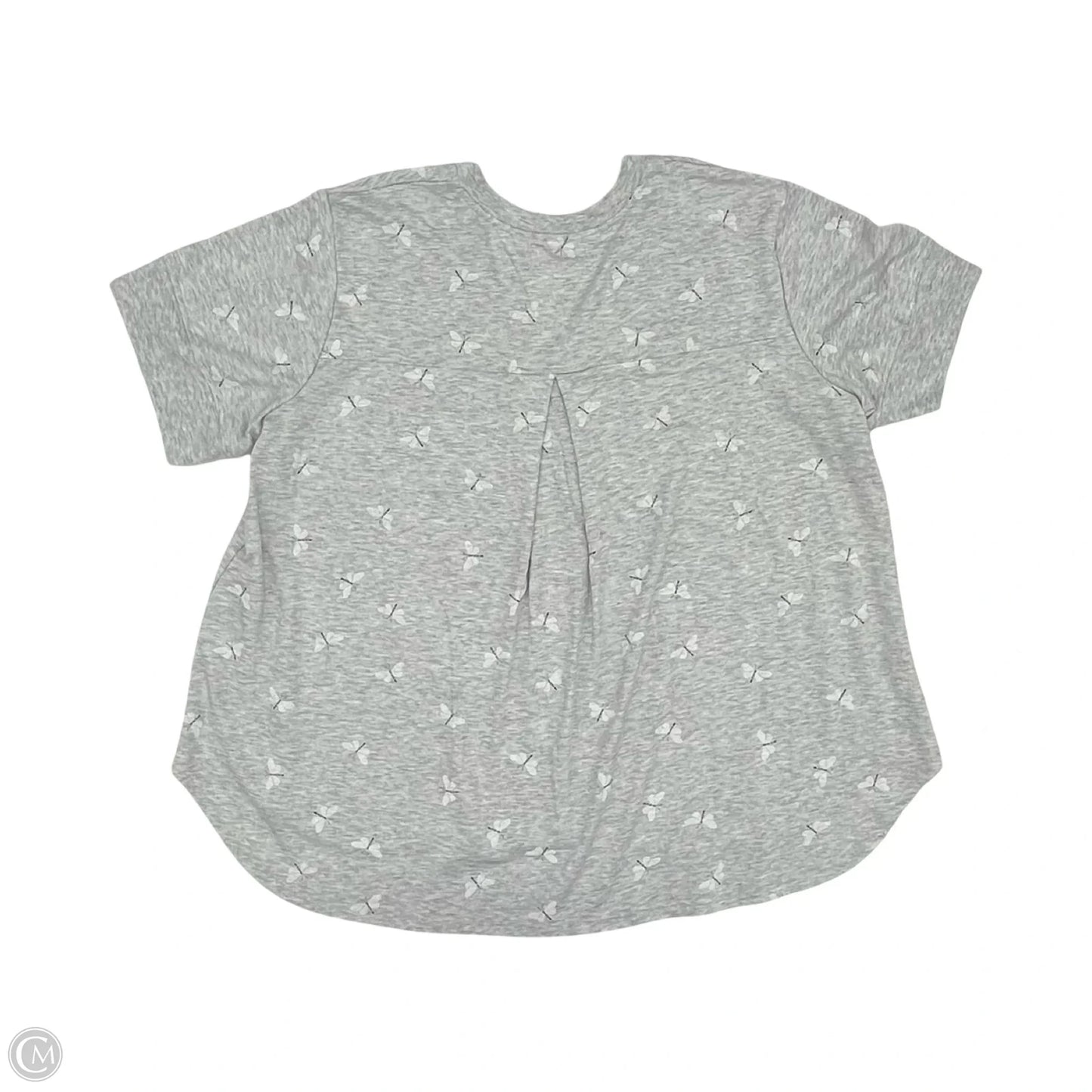Top Short Sleeve By Jane And Delancey In Grey, Size: 2x