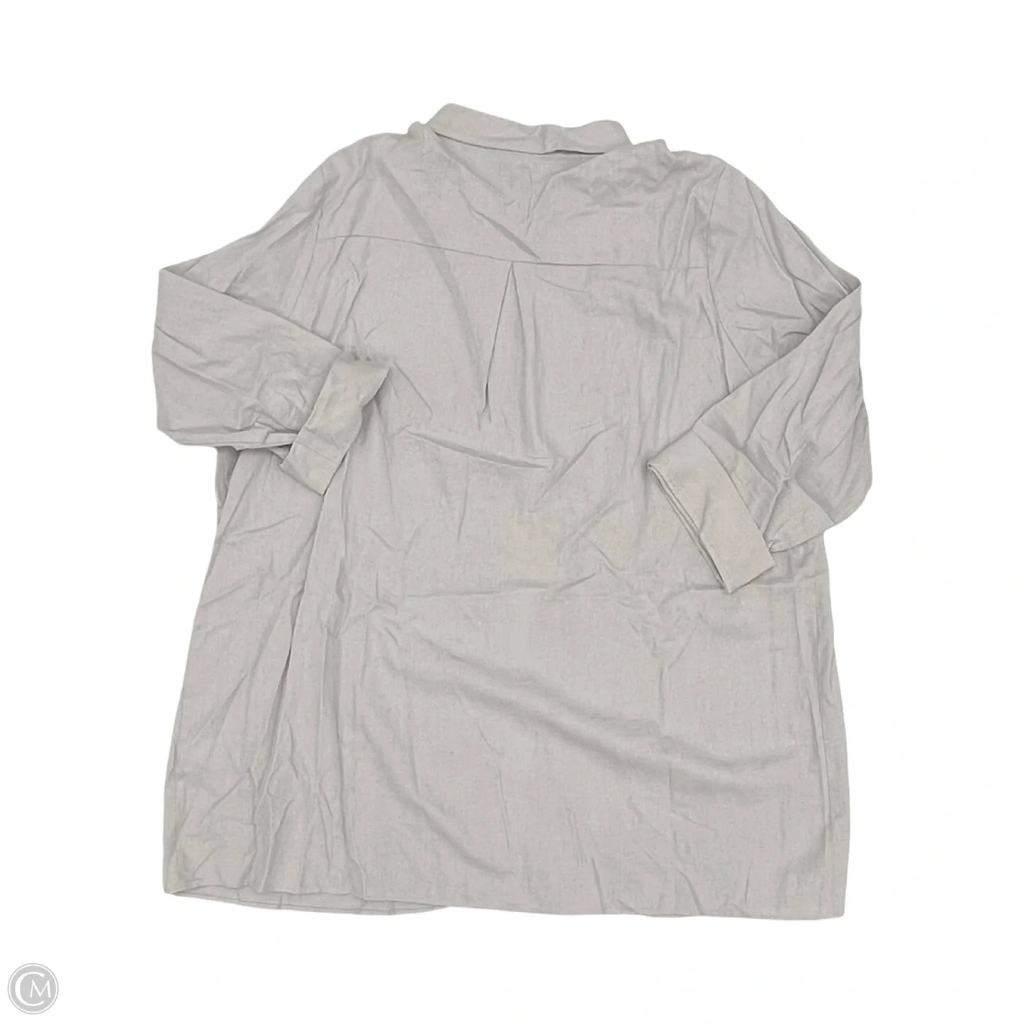 Tunic 3/4 Sleeve By Jones And Co In Grey, Size: 2x