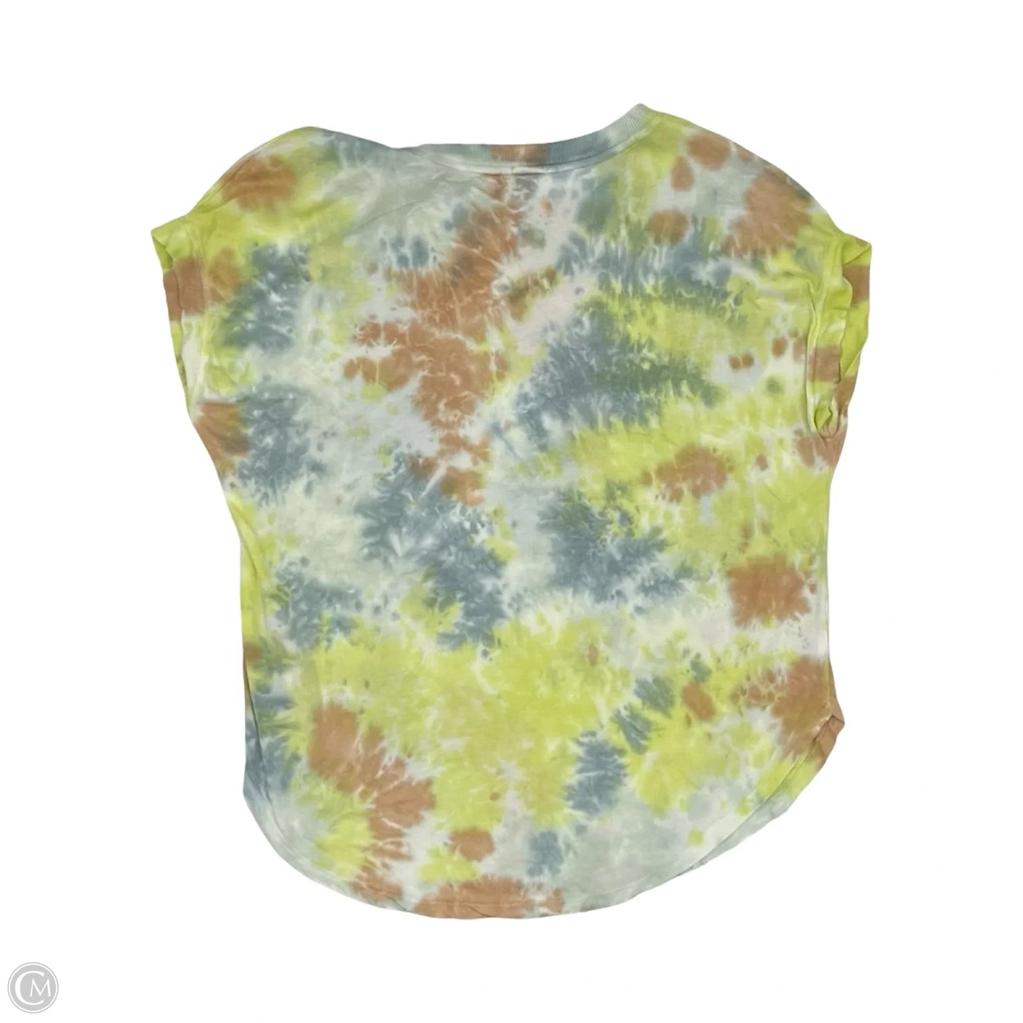 Top Short Sleeve By Lou And Grey In Tie Dye Print, Size: S
