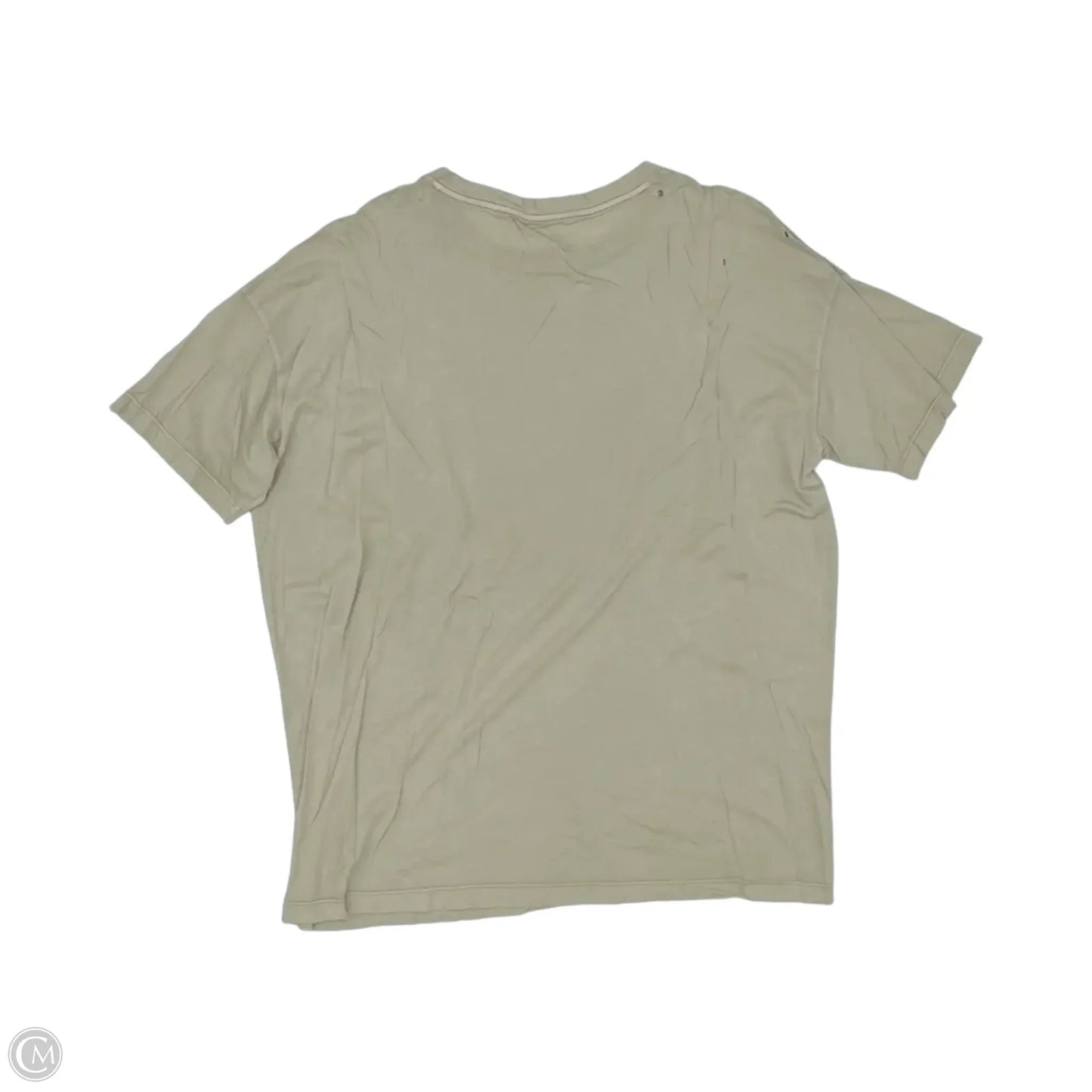 Top Short Sleeve By Aerie In Tan, Size: L