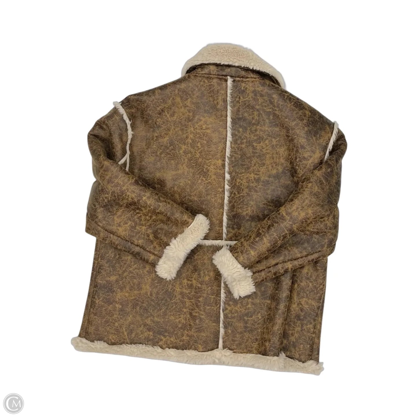Jacket Other By Urban Outfitters In Brown & Cream, Size: L
