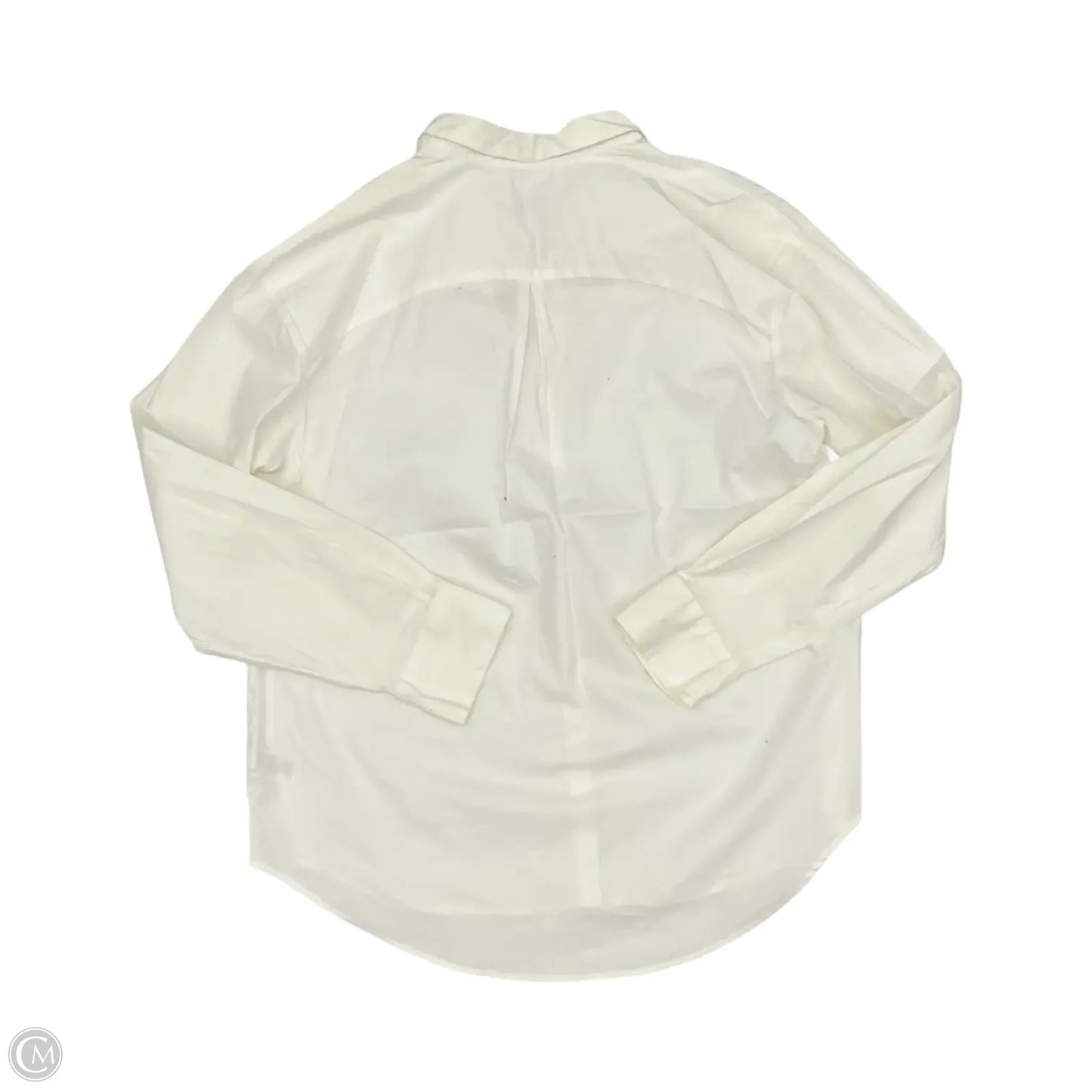 Blouse Long Sleeve By A New Day In Cream, Size: Xl