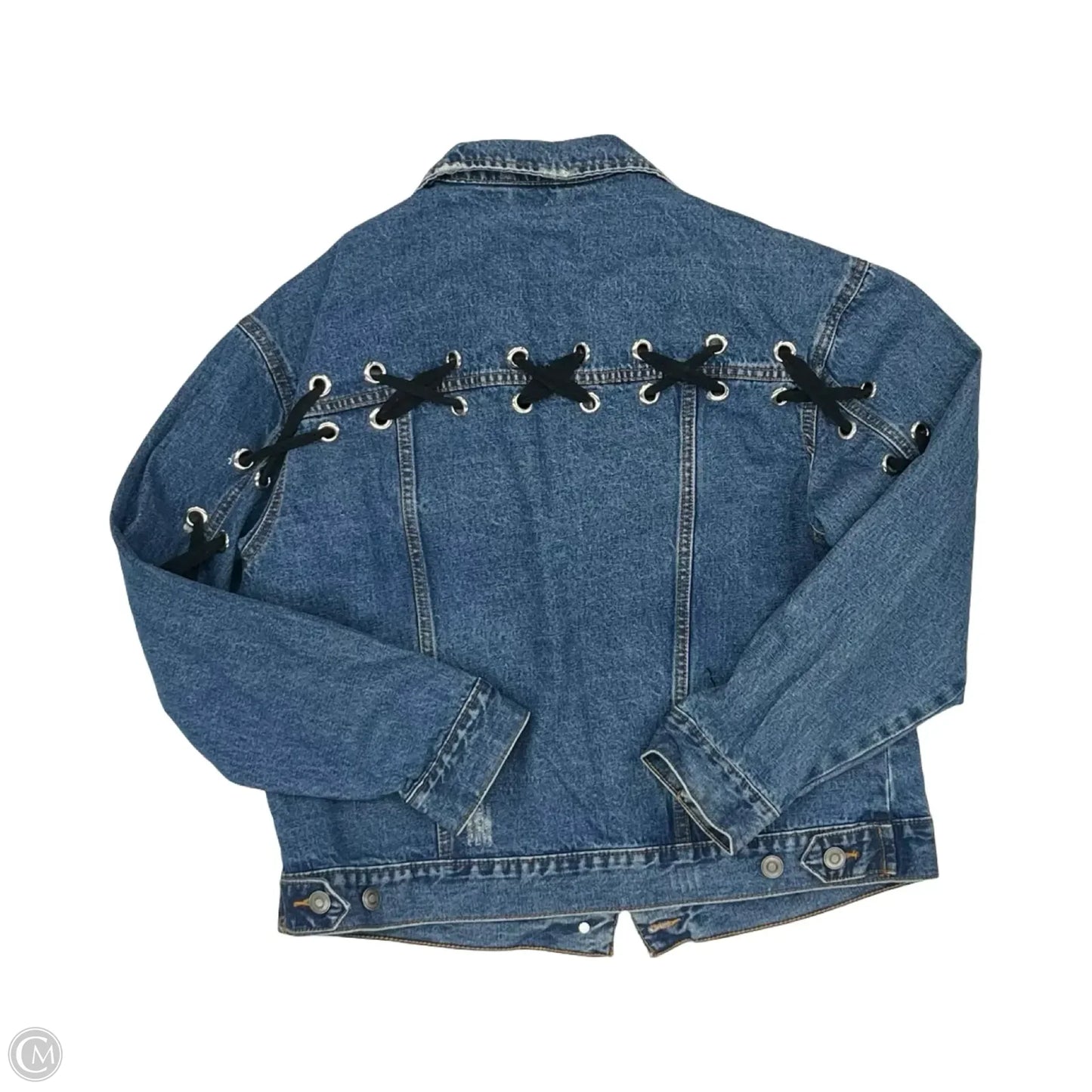 Jacket Denim By Rd Style In Blue Denim, Size: M