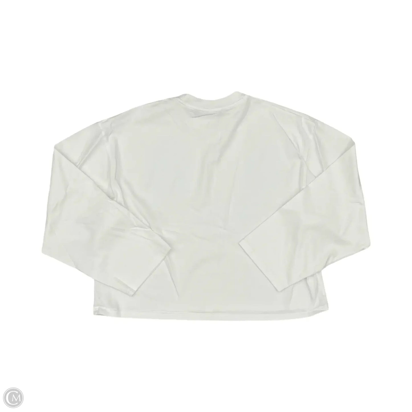 Top Long Sleeve By Clothes Mentor In White, Size: M