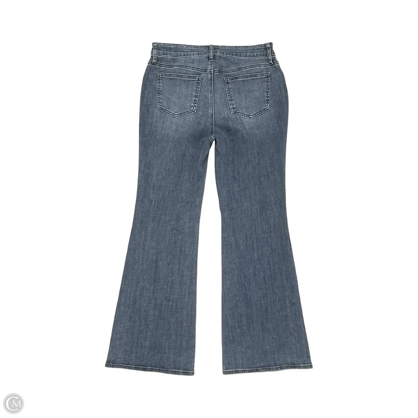 Jeans Flared By Chicos In Blue Denim, Size: 6