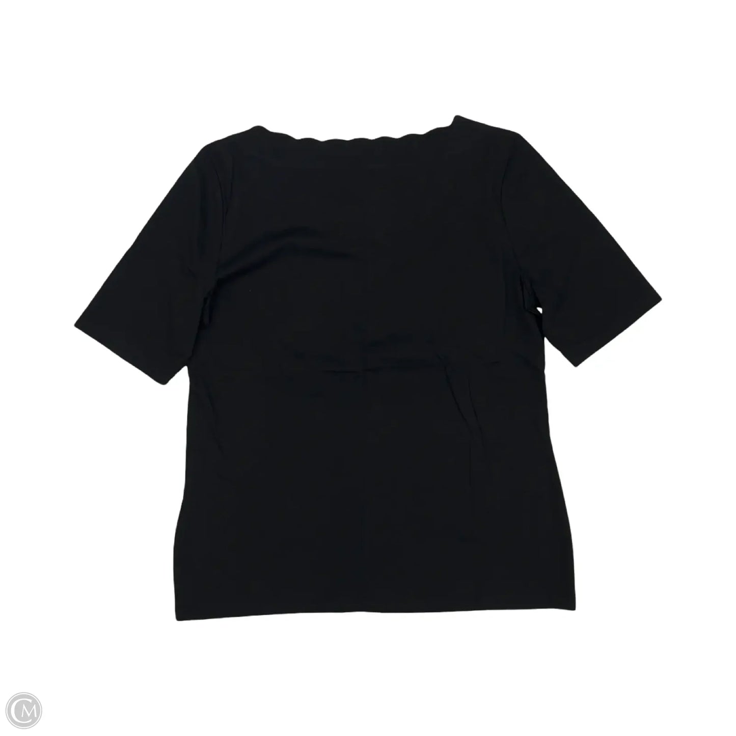 Top Short Sleeve By Talbots In Black, Size: M