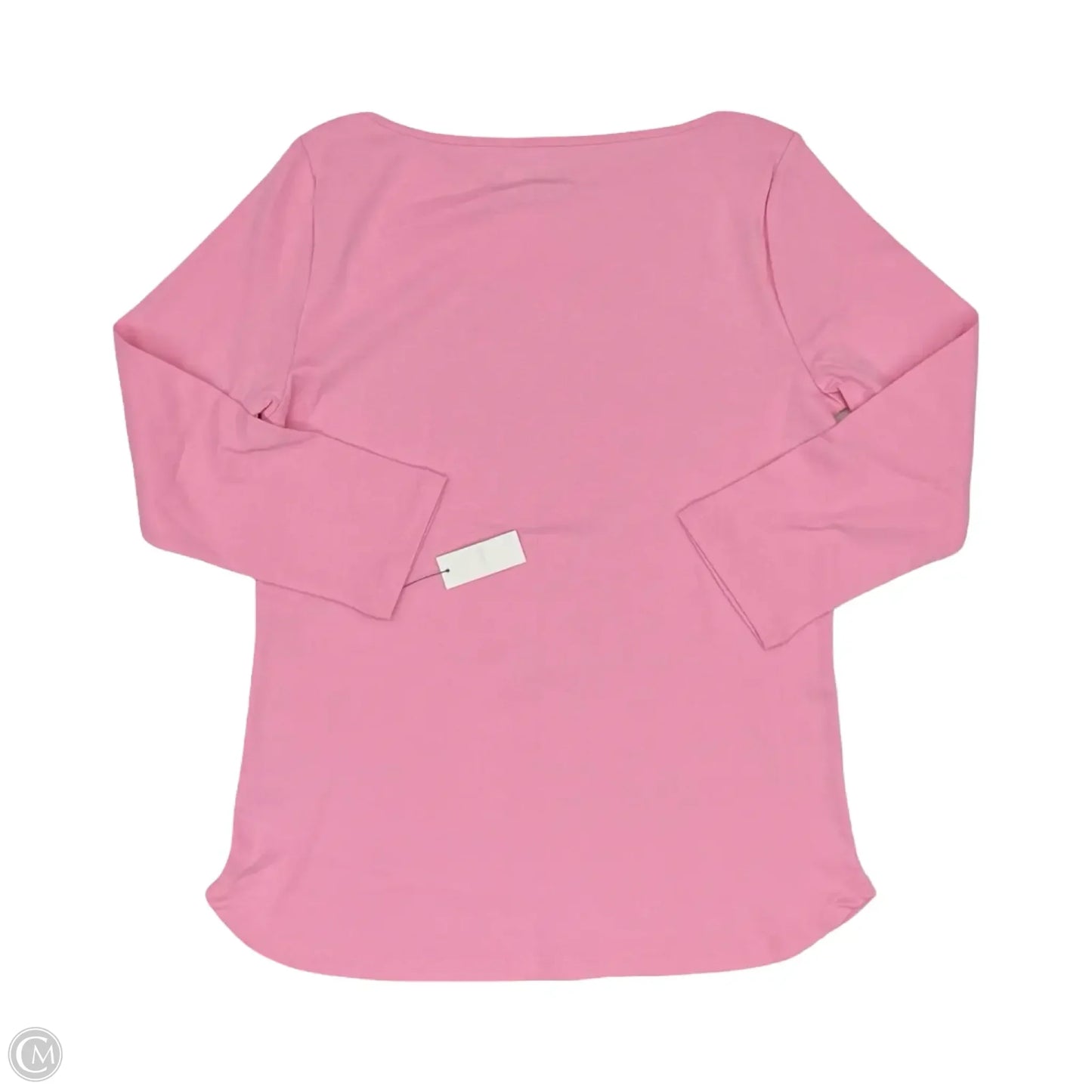 Top 3/4 Sleeve Basic By Talbots In Pink, Size: M