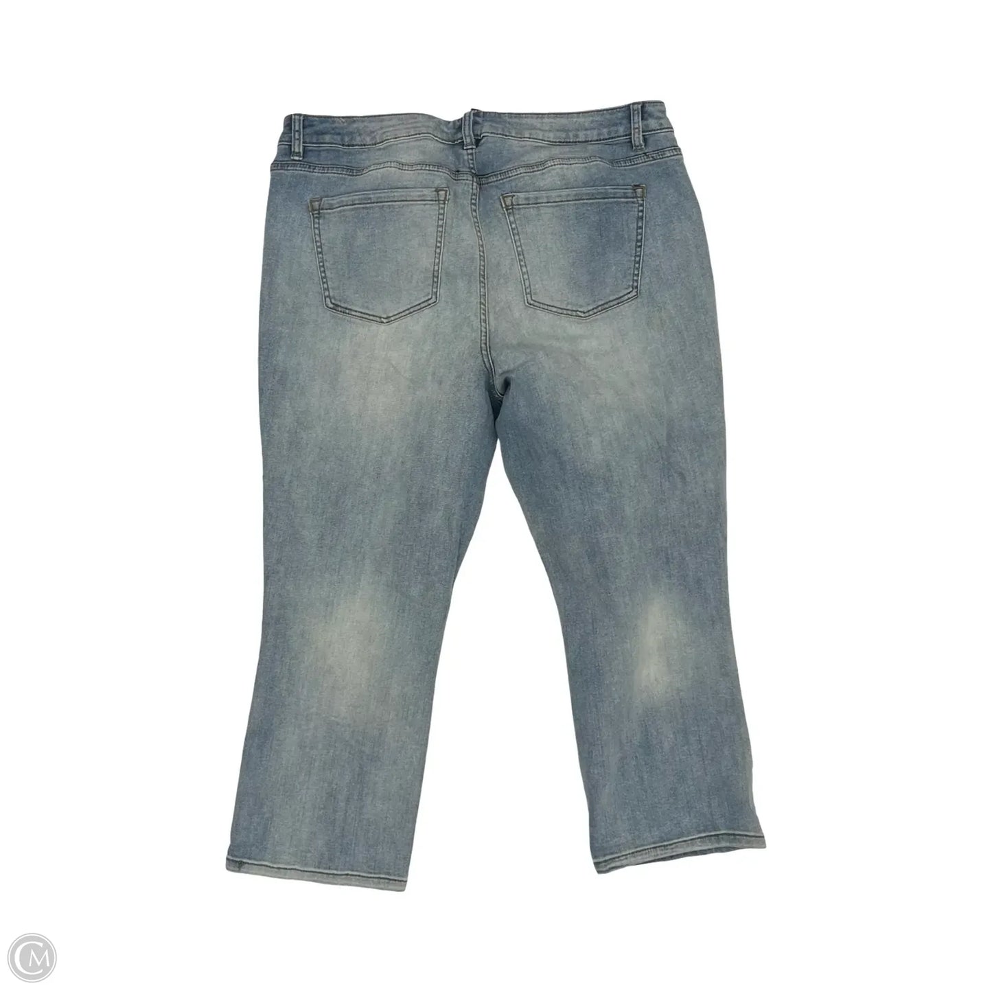 Jeans Cropped By Lane Bryant In Blue Denim, Size: 18