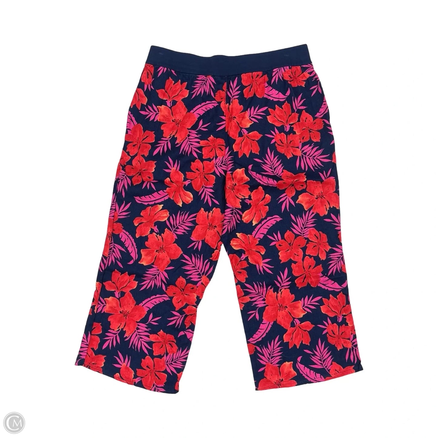 Pants Linen By Lands End In Blue & Pink, Size: 22w