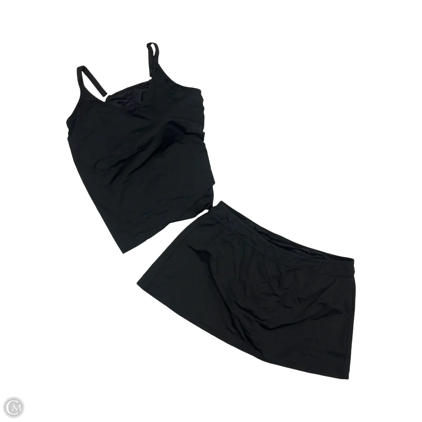 Swimsuit 2pc By Lands End In Black, Size: 2x